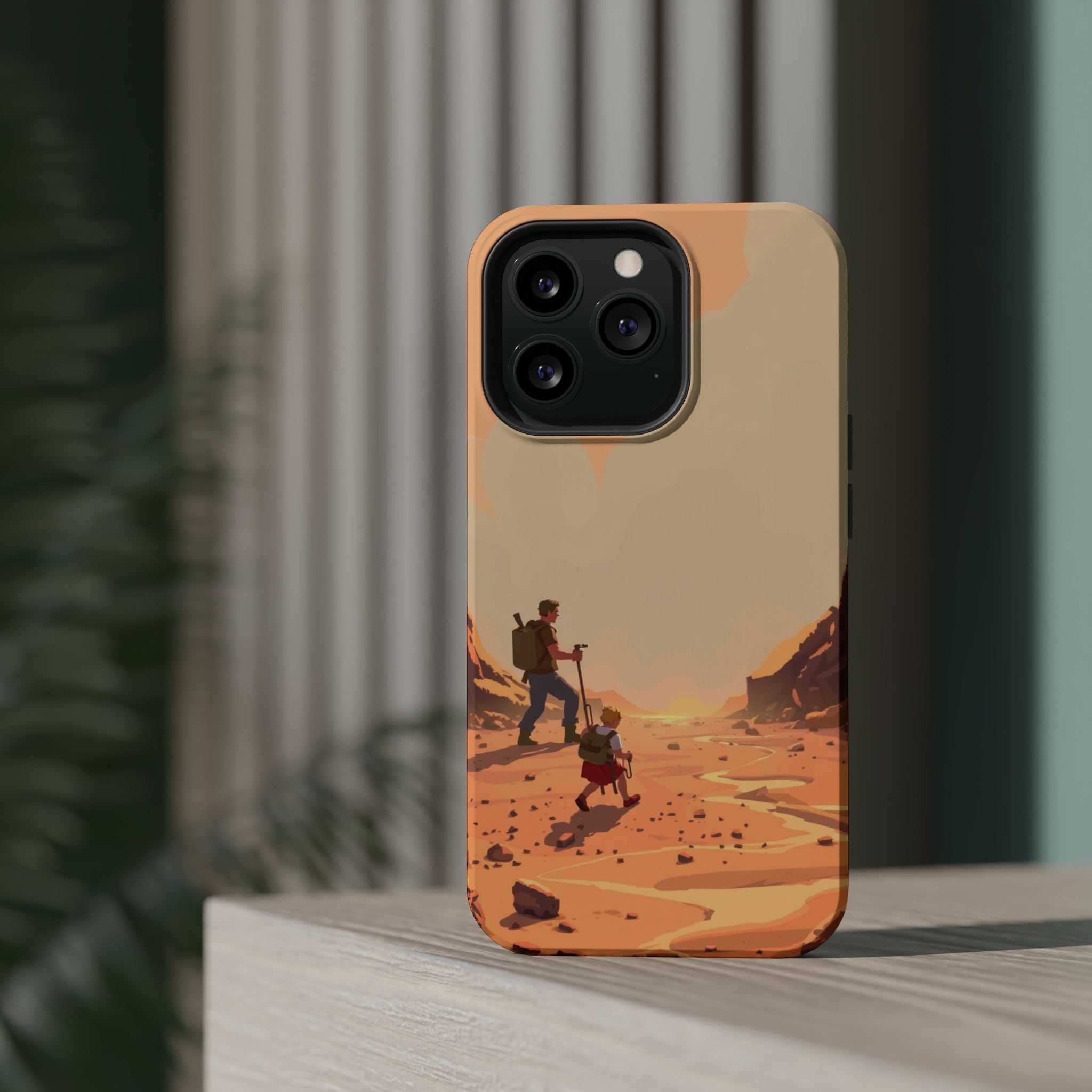 iPhone Burnt Orange And Sand Barely Surviving Slim Everyday Designer Case · iPho