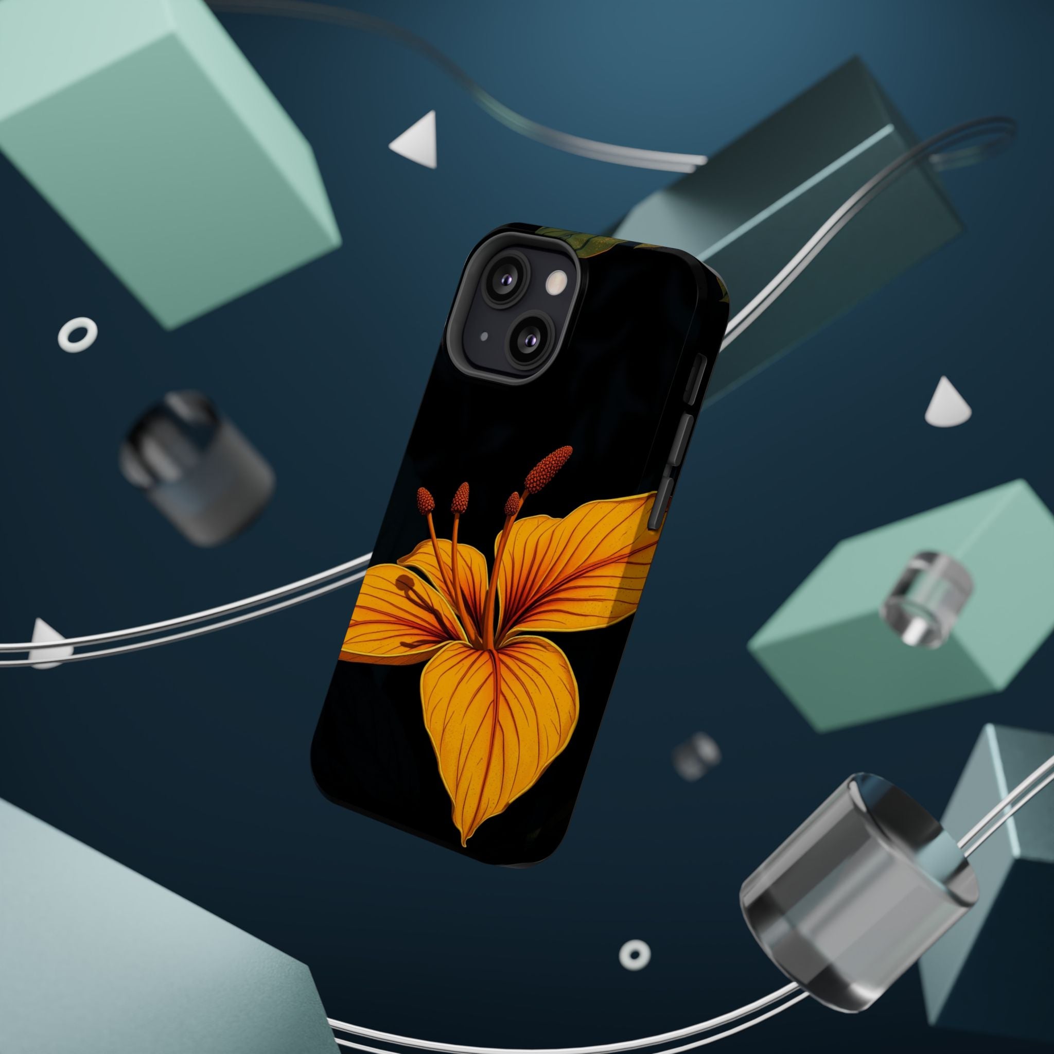 iPhone Earthy Tropical Bloom Design Artistic Everyday Cas Slim Snap Case · iPhon