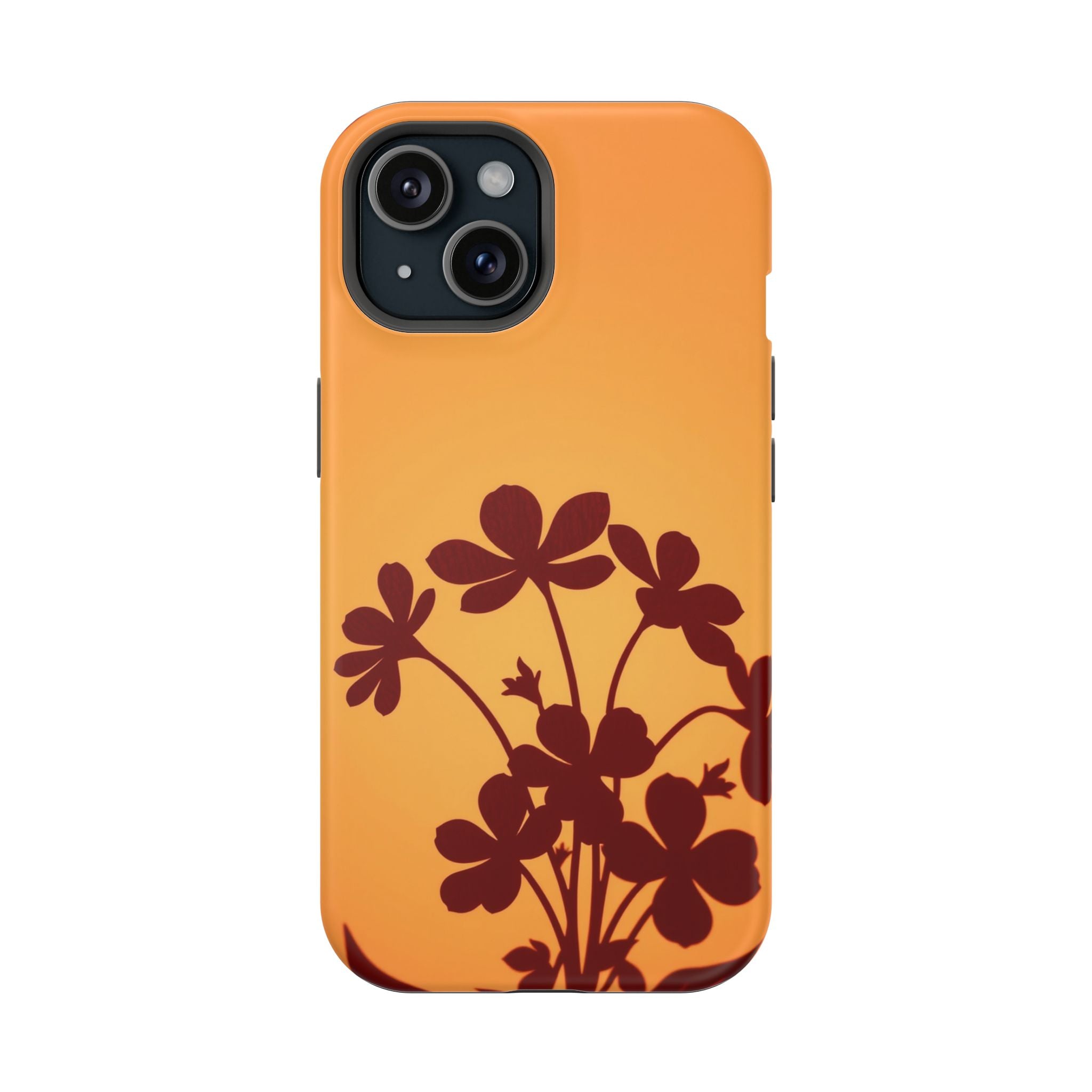 iPhone Floral Silhouette Electric Art Slim Everyday Designer Case · iPhone Case