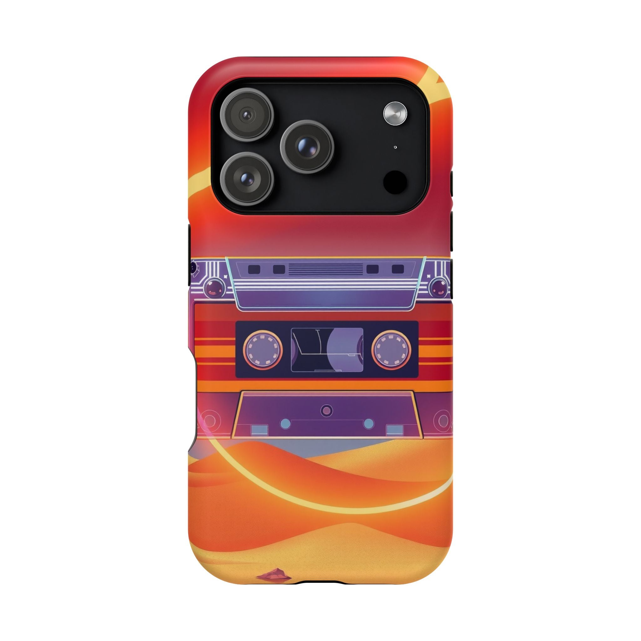 iPhone Cassette Tape Rewind Bold Art Slim Everyday Designer Case · iPhone Case