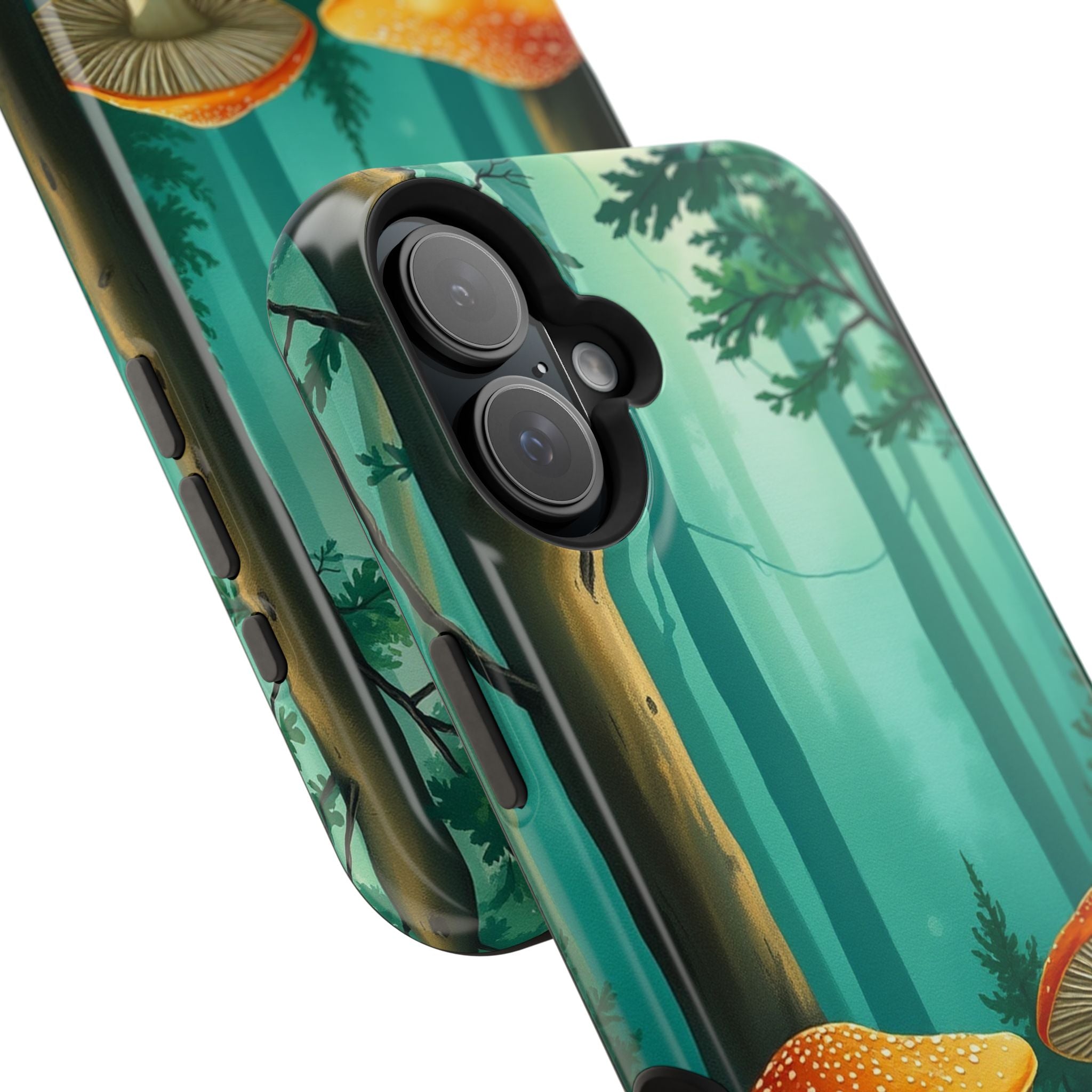 iPhone Mushroom Forest Oil Painting Impressionist iPhone Clean Minimal · iPhone