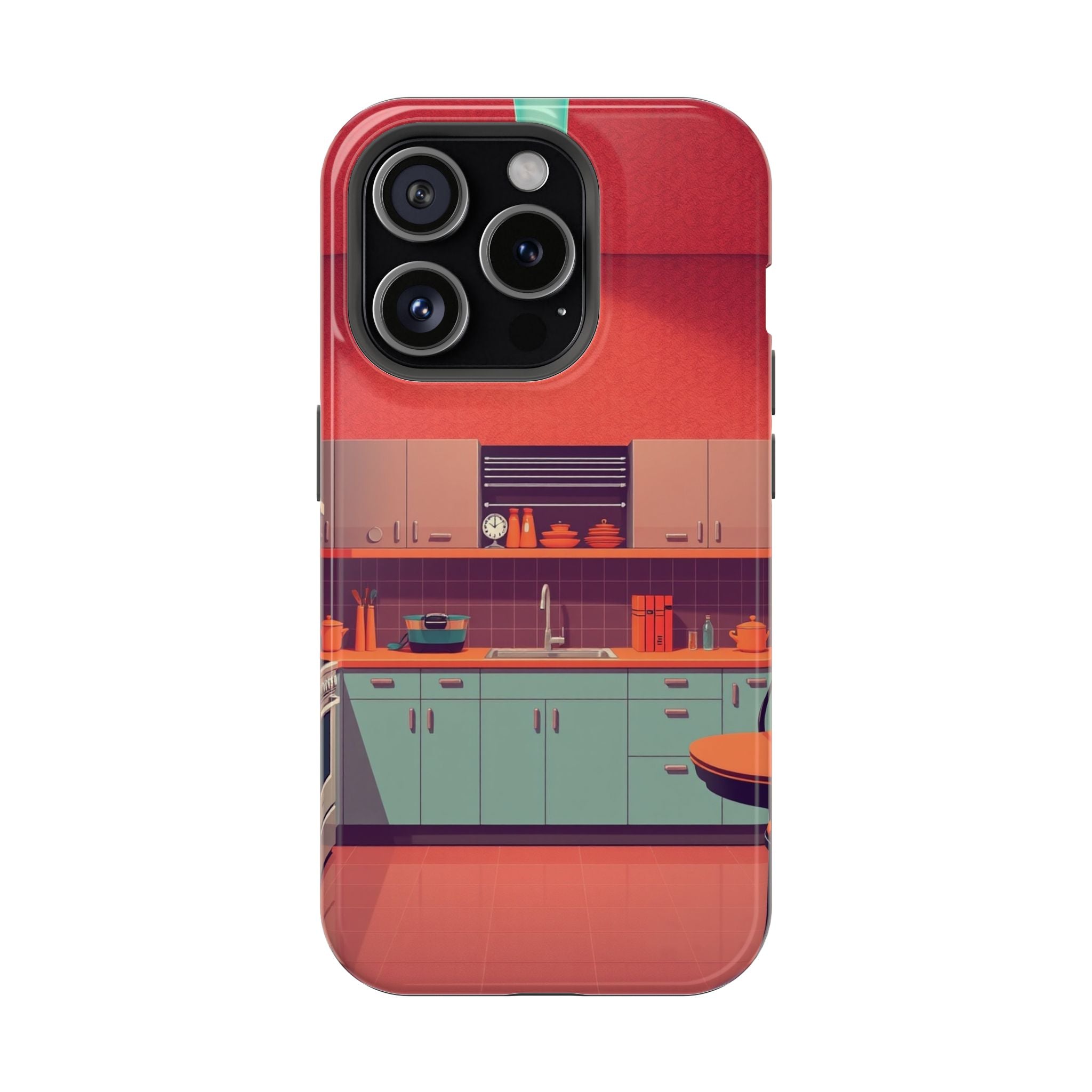 iPhone Earthy 1950s Kitchen Design Bold Modern Everyday Snap Case · iPhone Case