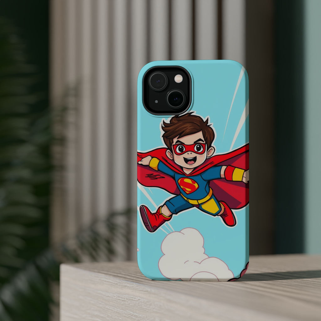 iPhone Kid Superhero Flying Kids Fun iPhone Phone Case Gift Slim · iPhone Case