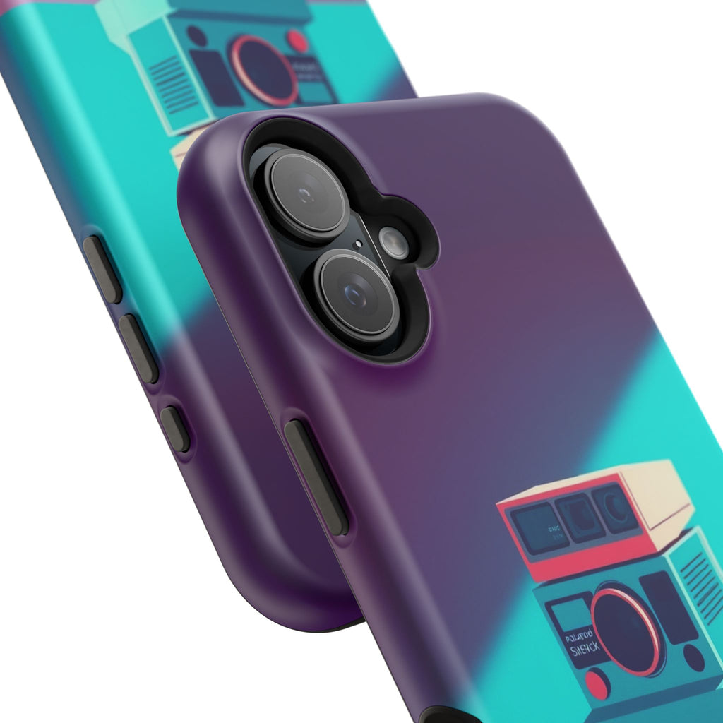 iPhone Polaroid Stack Memory Pop Art Bold Slim Everyday Designer Case · iPhone C