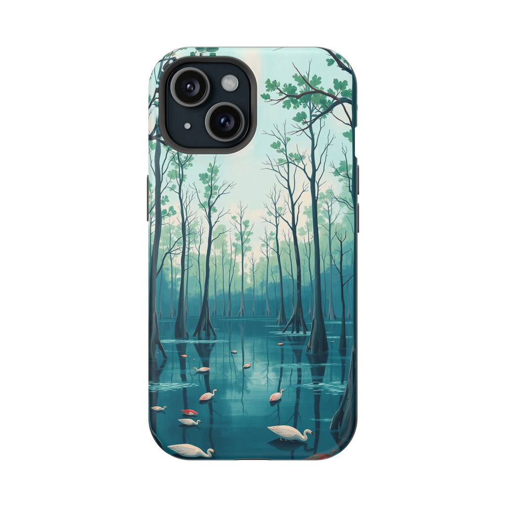 iPhone Cypress Swamp Electric Art Bold Modern Everyday Snap Case · iPhone Case