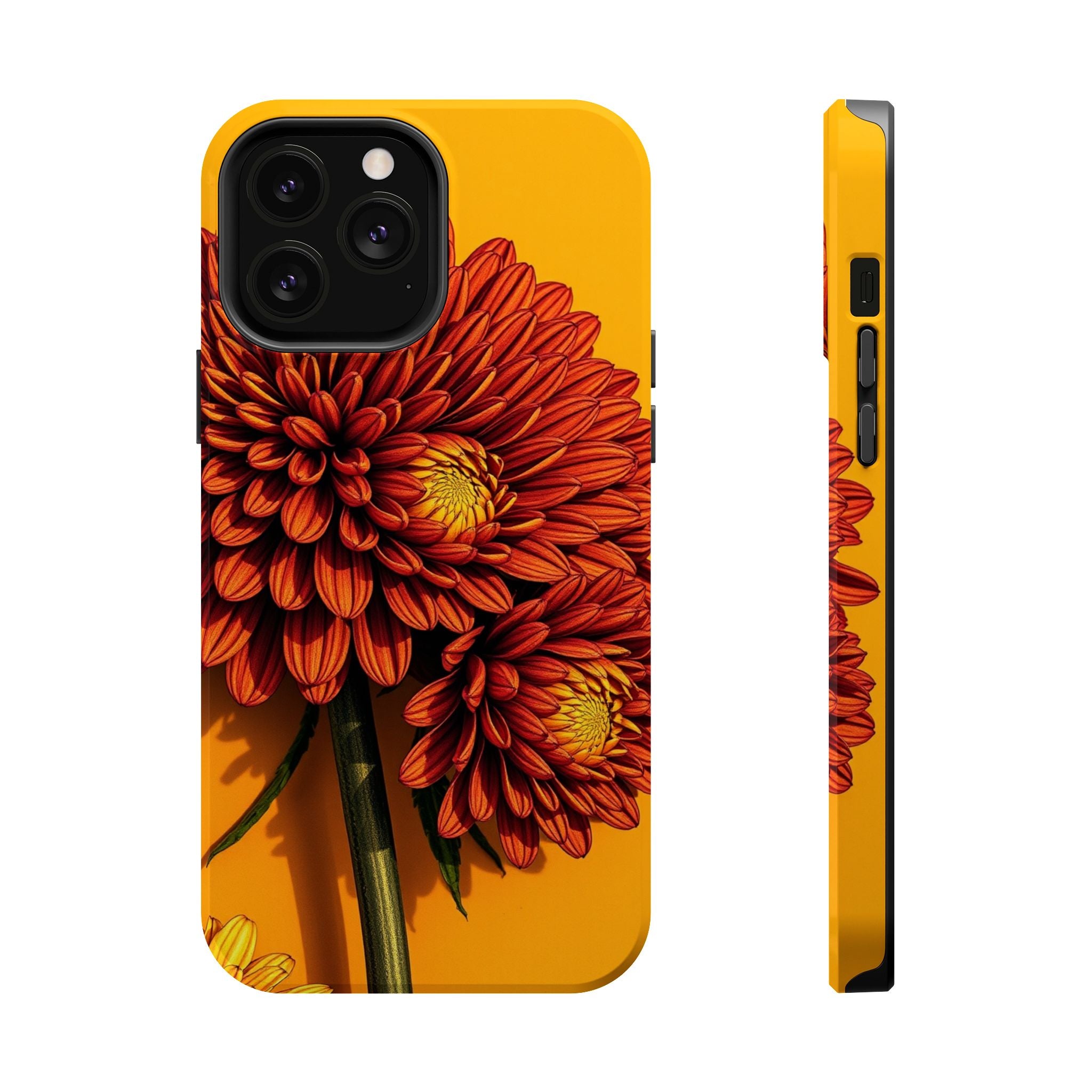 iPhone Mustard And Rust Ranunculus Stack Slim Everyday iPhone 14 · iPhone Case