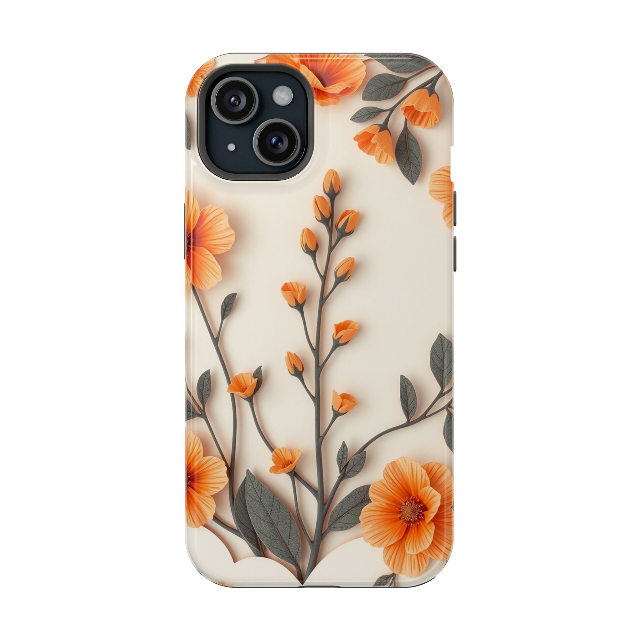 iPhone Vintage Botanical Print Paper Cut Art Slim iPhone Everyday · iPhone Case
