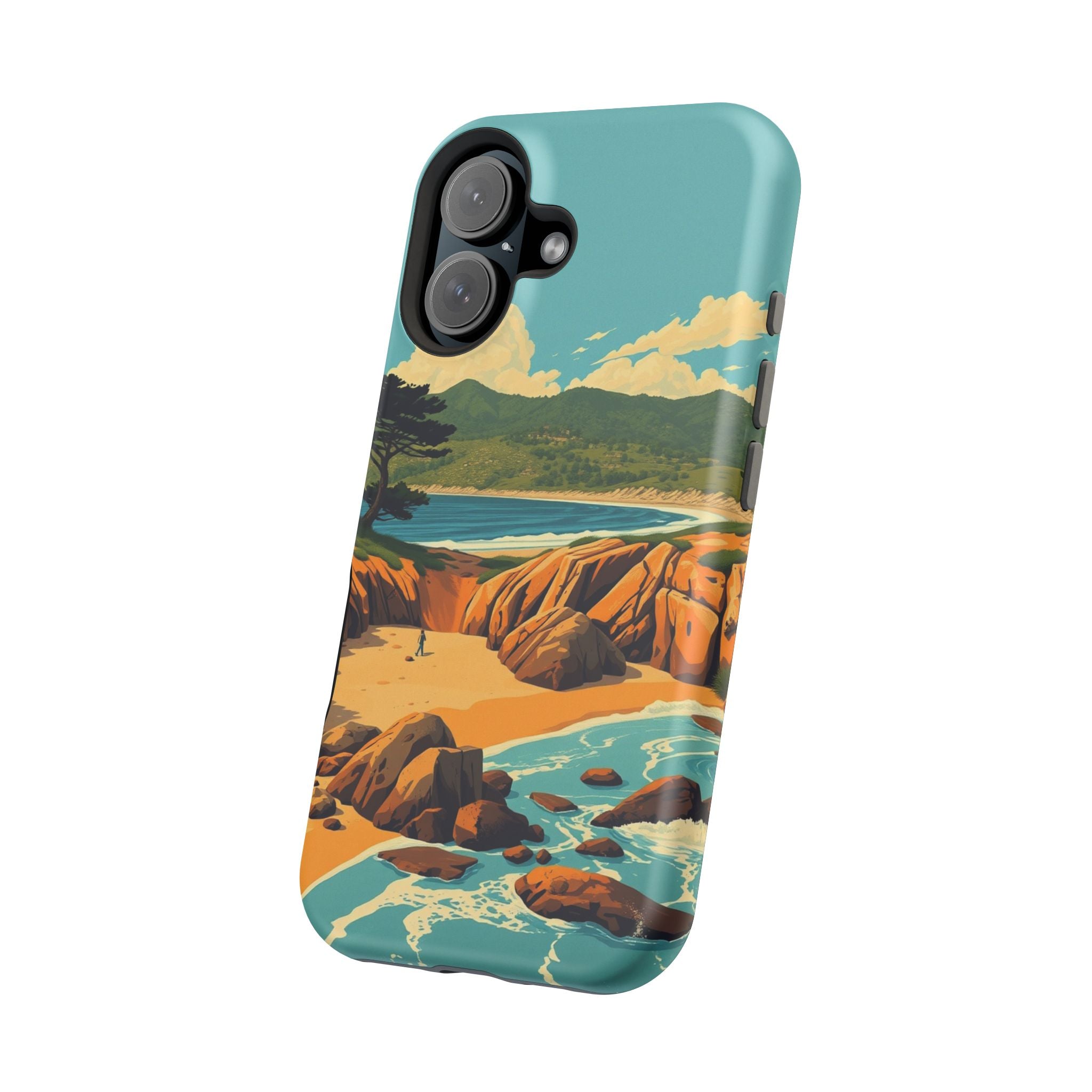 iPhone Pebble Beach Vintage Retro Poster Slim Everyday iPhone Designer · iPhone