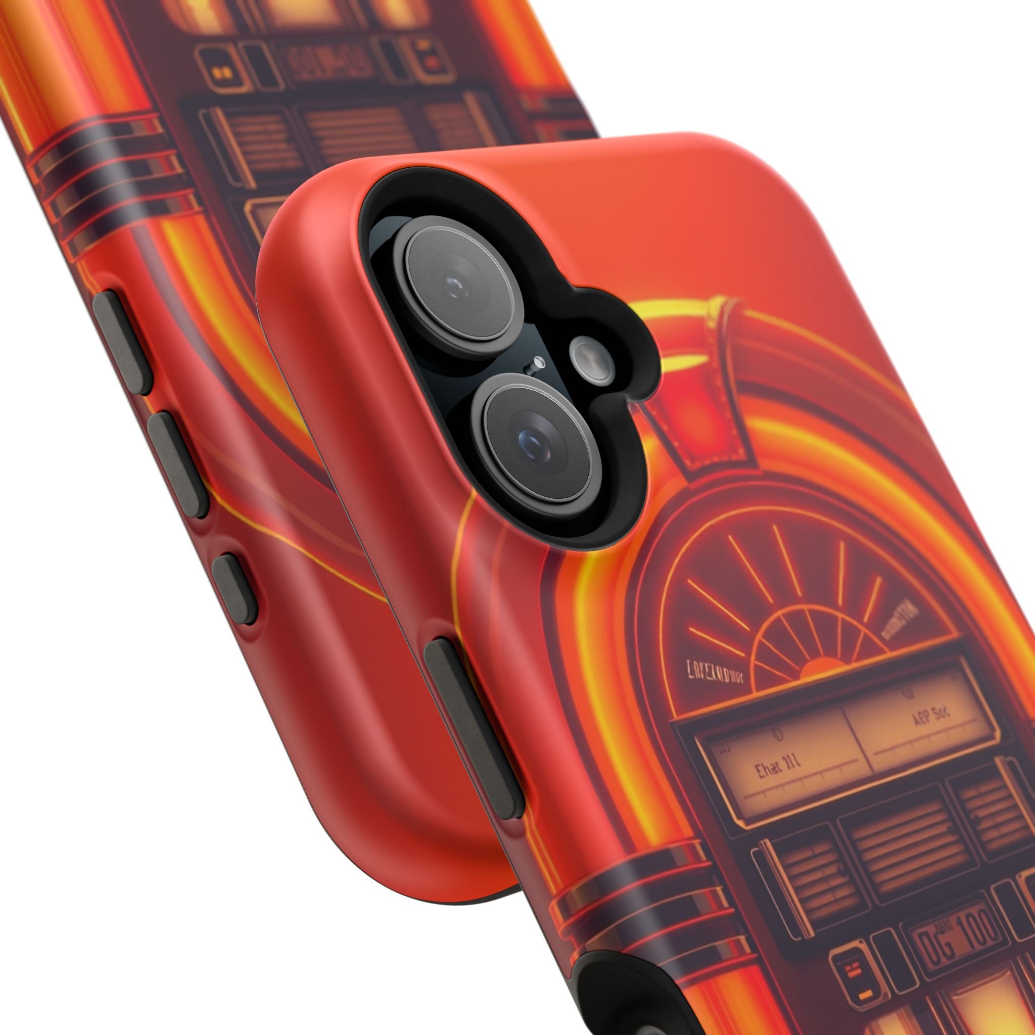 iPhone Jukebox Glow Neon Cyberpunk Bold Modern Everyday Snap Case · iPhone Case