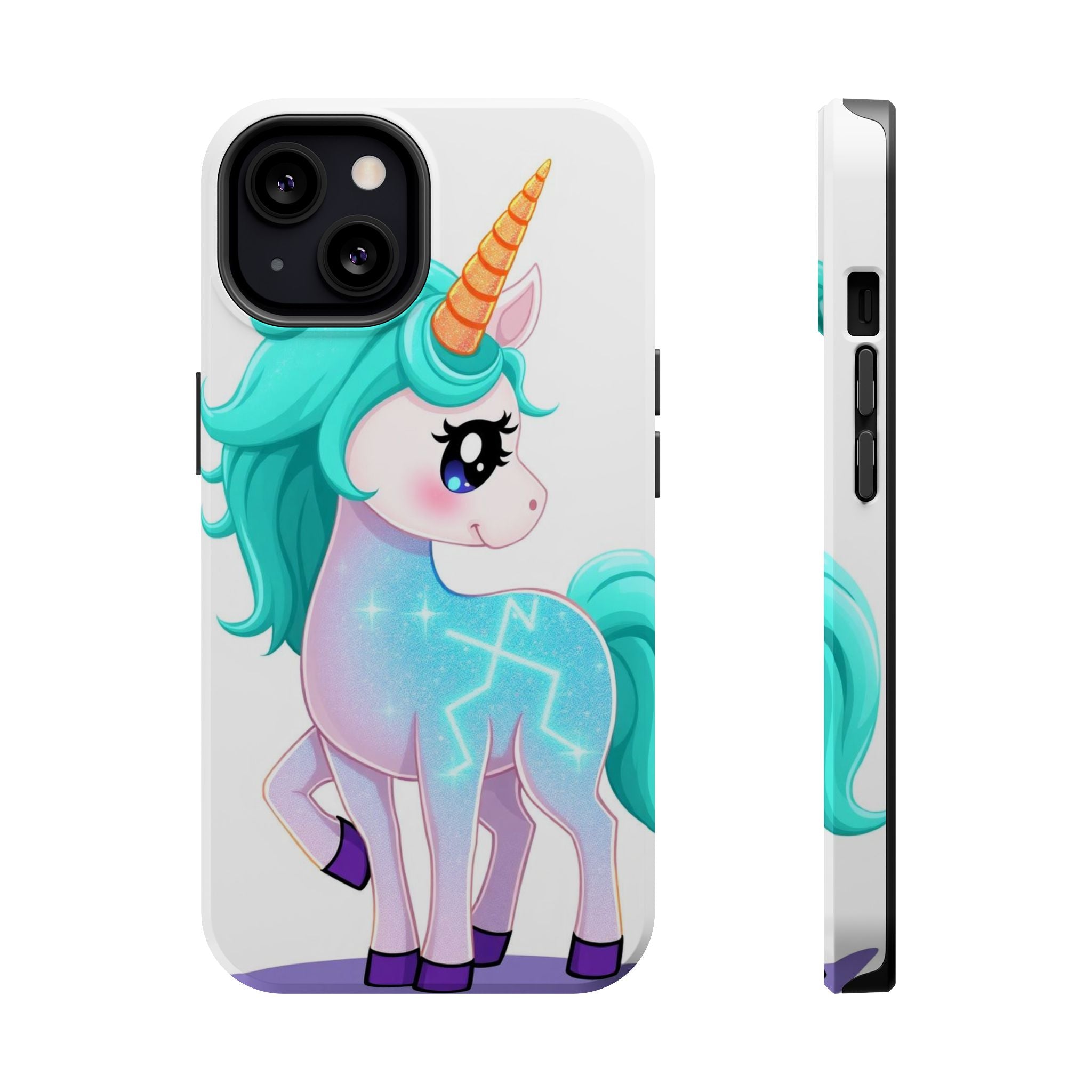 iPhone Turquoise Sparkle Unicorn Kids Fun iPhone Phone Case Gift · iPhone Case