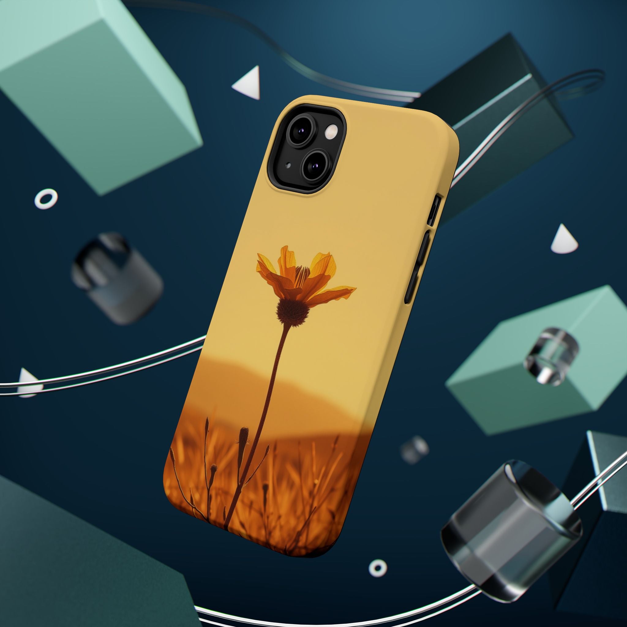 iPhone Desert Flower Cinematic Art Bold Modern Everyday Snap Case · iPhone Case