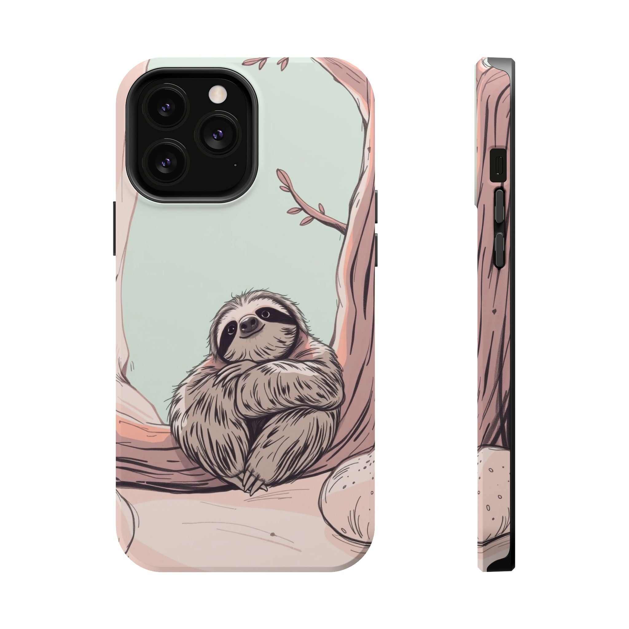 iPhone Cozy Sloth Mode Hand-Drawn Sketch Slim Everyday Designer Case · iPhone Ca