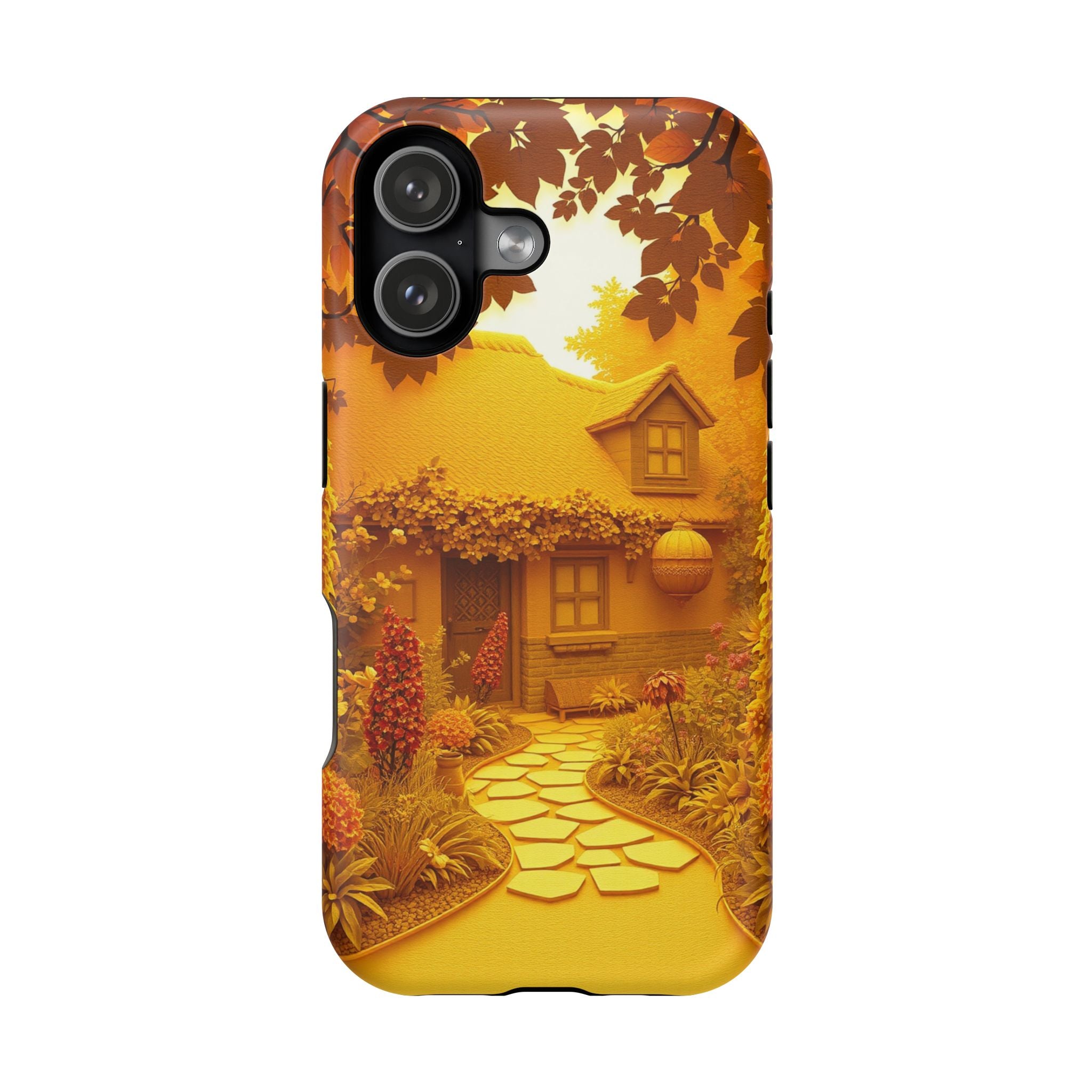 iPhone Vibrant Cottage Garden Design Slim Everyday Designer Case · iPhone Case