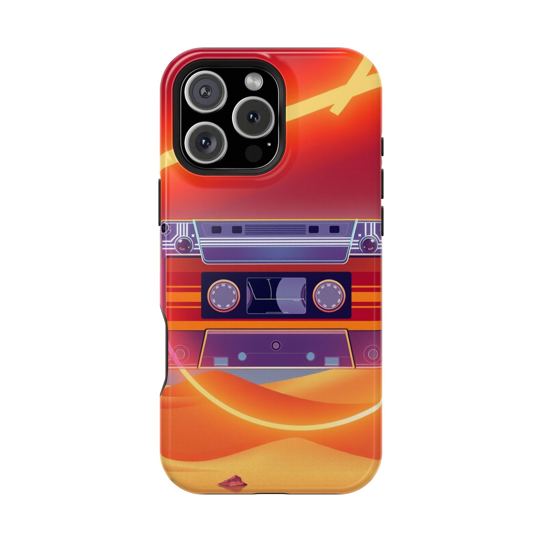 iPhone Cassette Tape Rewind Bold Art Slim Everyday Designer Case · iPhone Case