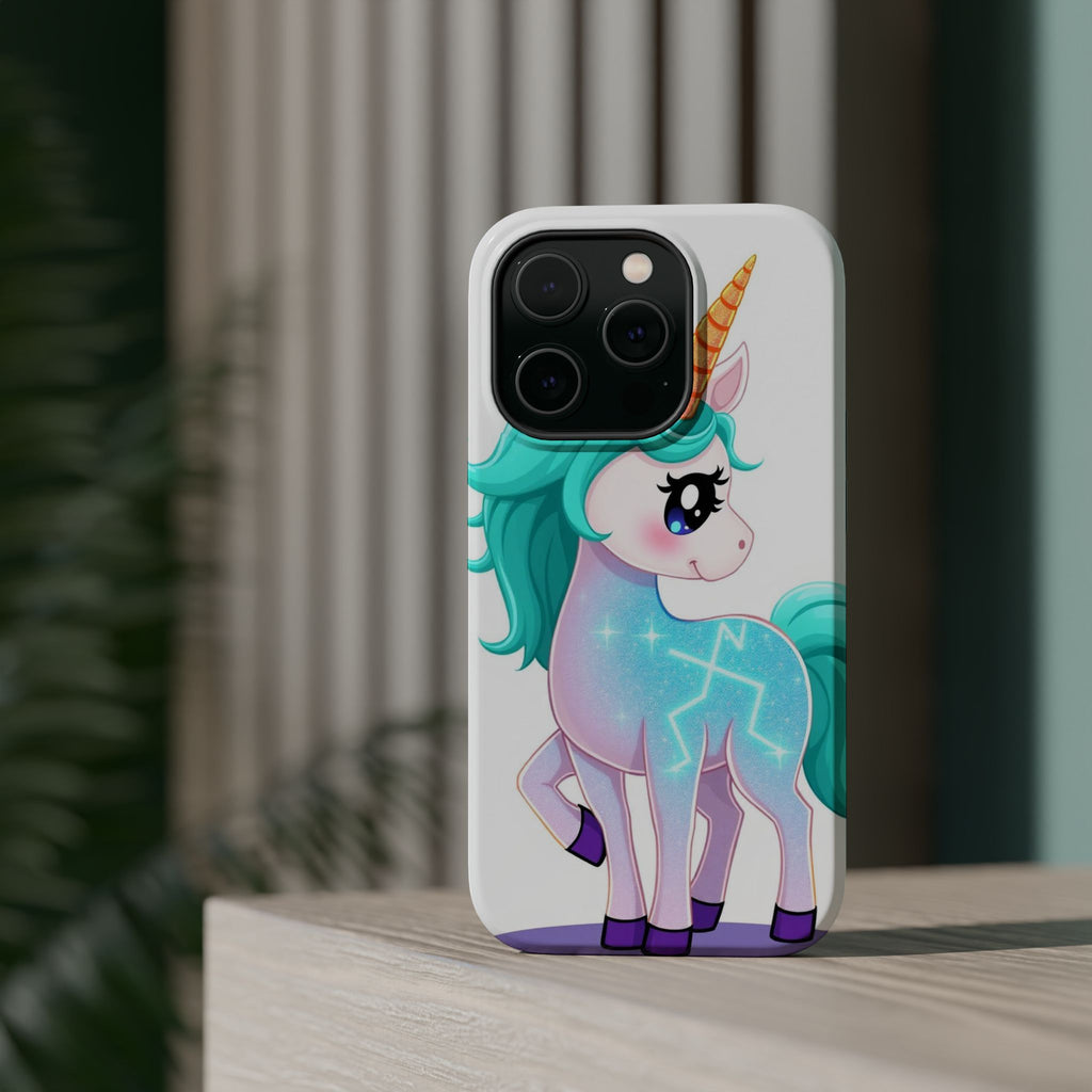 iPhone Turquoise Sparkle Unicorn Kids Fun iPhone Phone Case Gift · iPhone Case