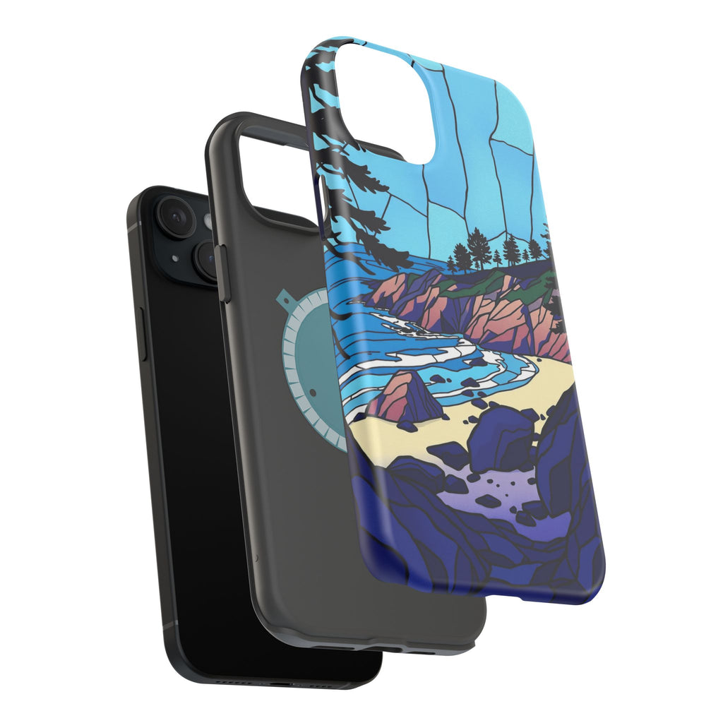 iPhone Indigo And Violet Pebble Beach Slim Everyday iPhone 11 Designer · iPhone