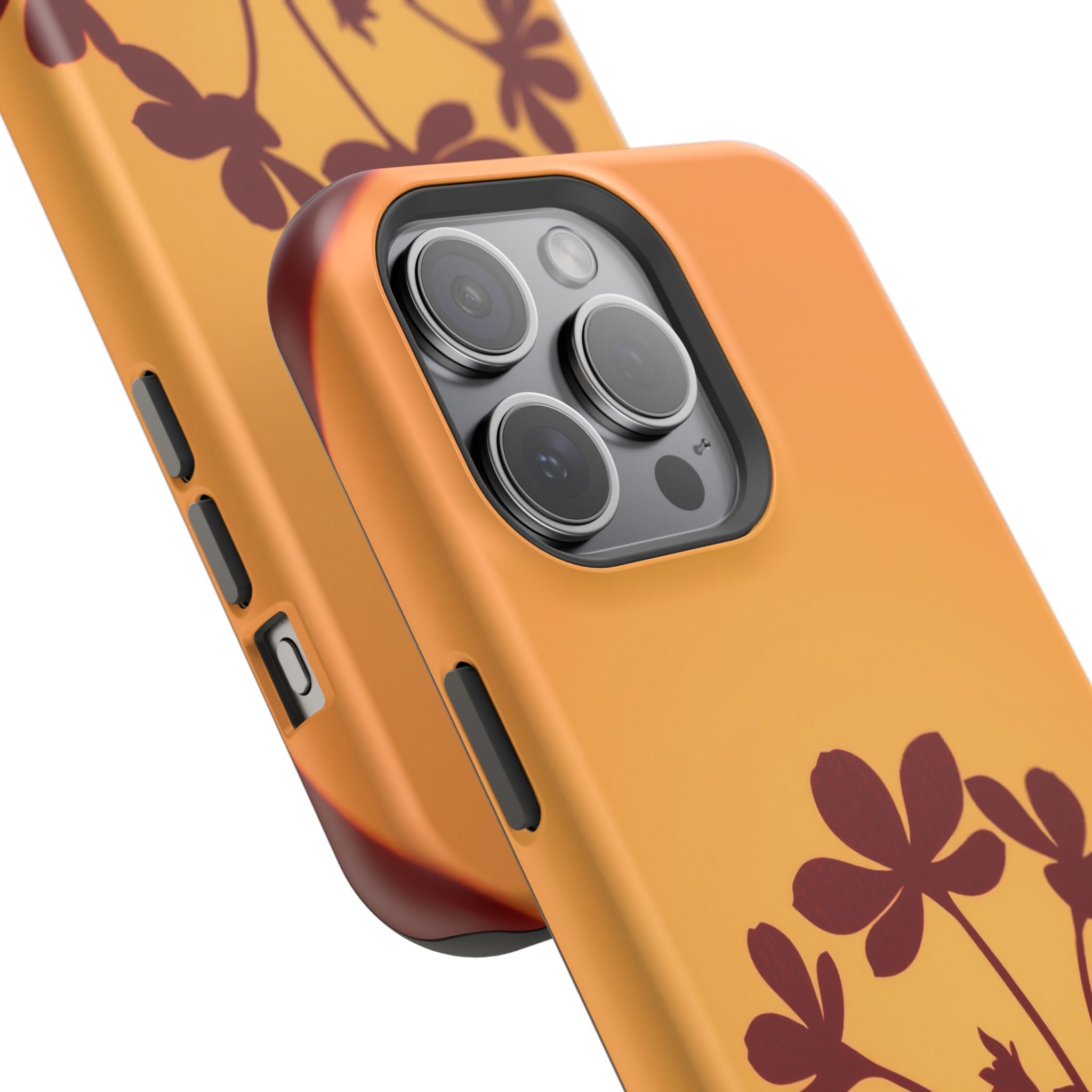 iPhone Floral Silhouette Electric Art Slim Everyday Designer Case · iPhone Case