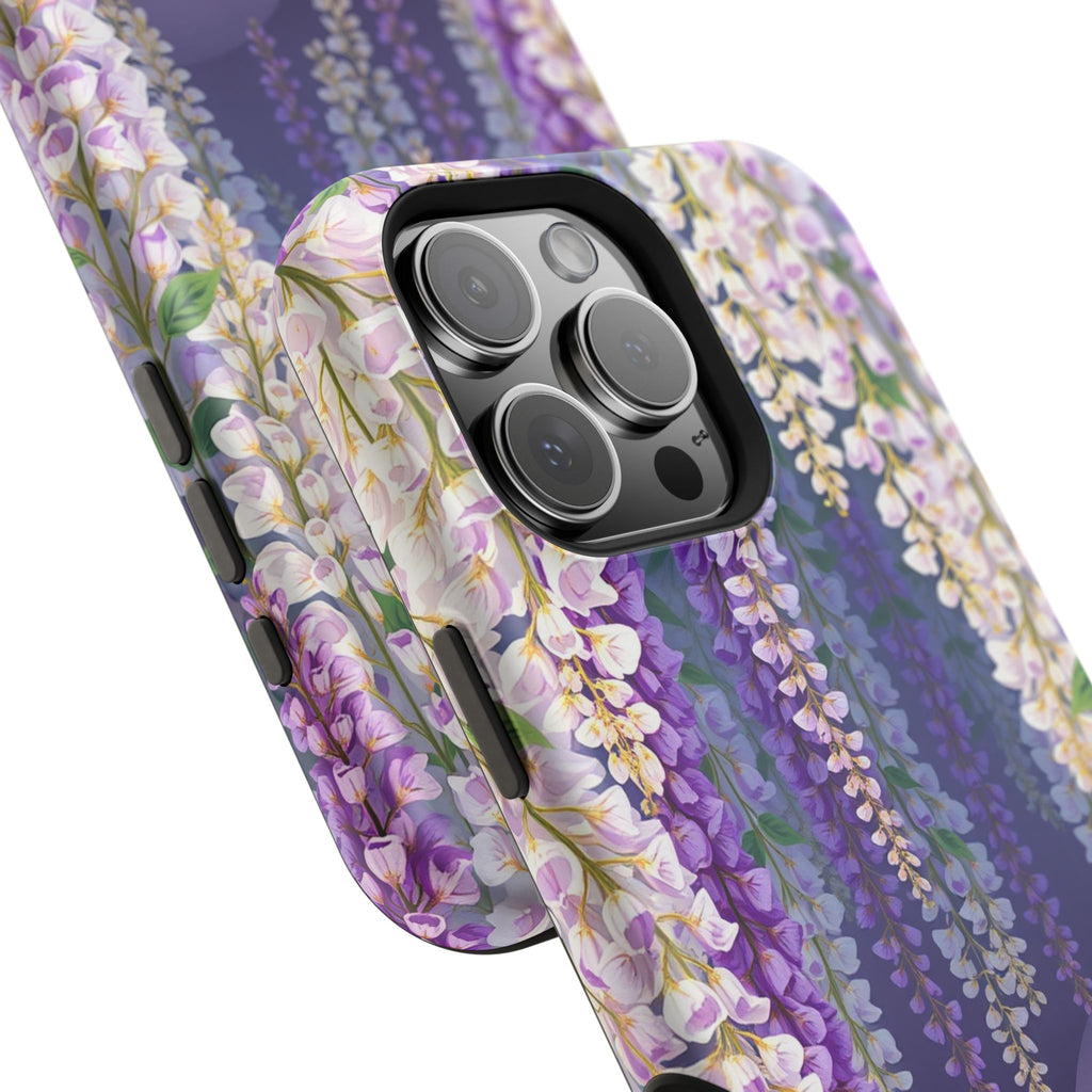 iPhone Mint And Blush Wisteria Cascade Slim Everyday Designer Case · iPhone Case