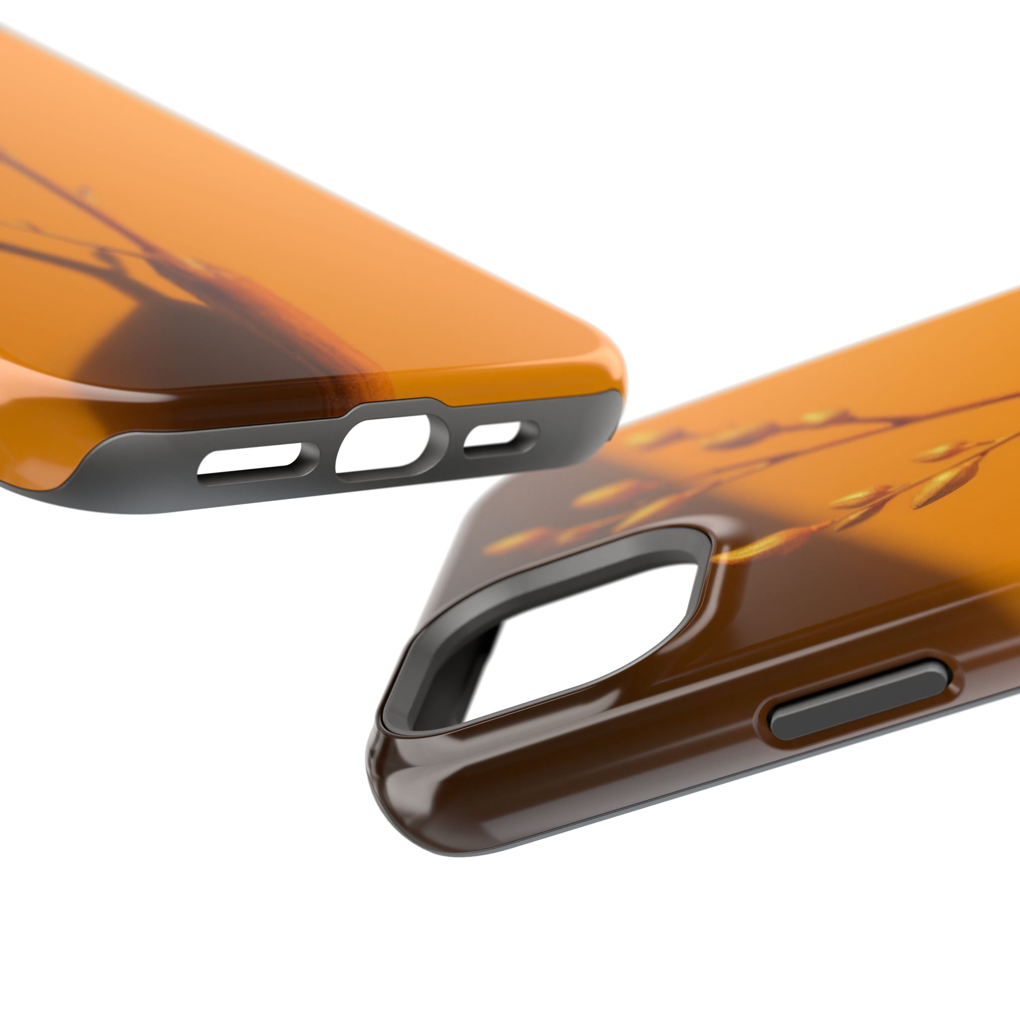 iPhone Mustard And Rust Minimalist Stem Slim Everyday iPhone Designer · iPhone C