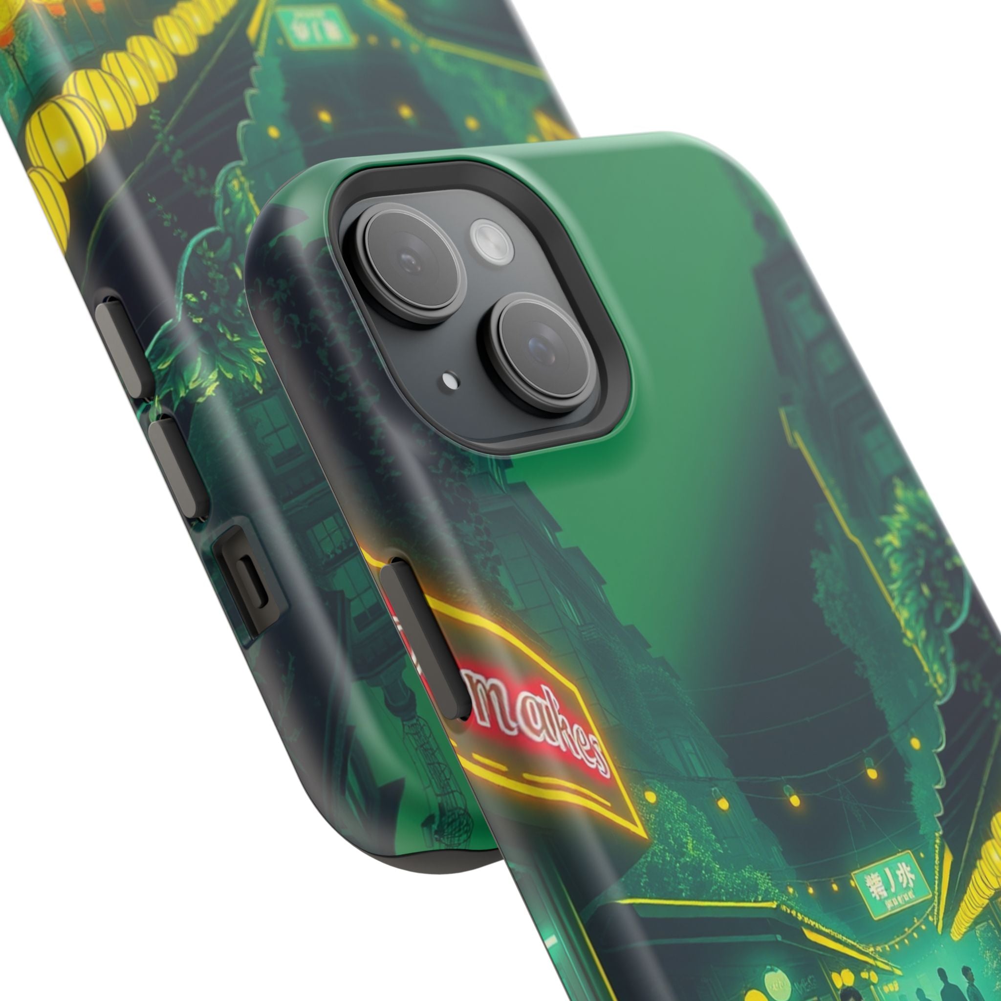iPhone Flower Market Neon Cyberpunk Slim Everyday Designer Case · iPhone Case