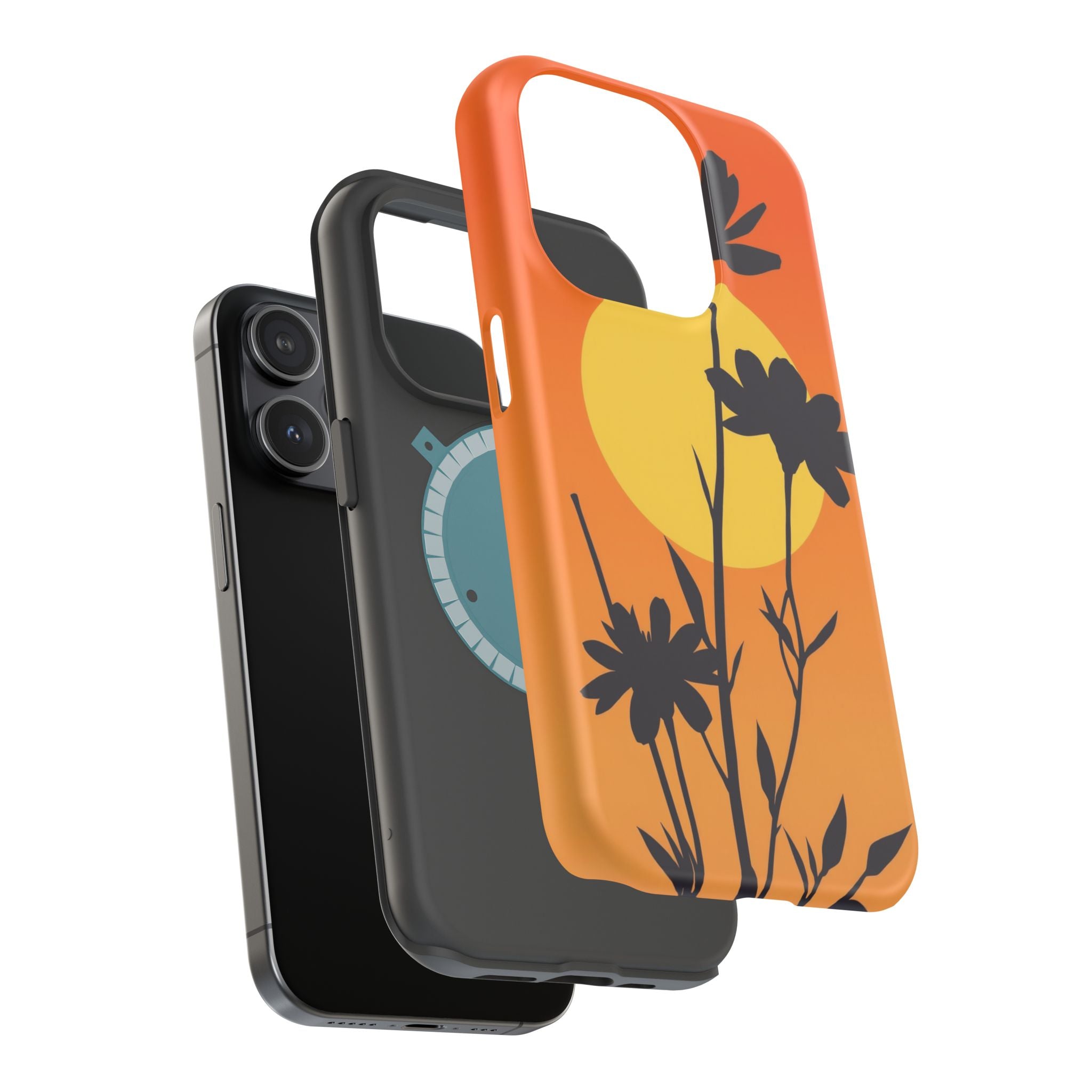 iPhone Vibrant Floral Silhouette Design Slim Everyday iPhone Designer · iPhone C