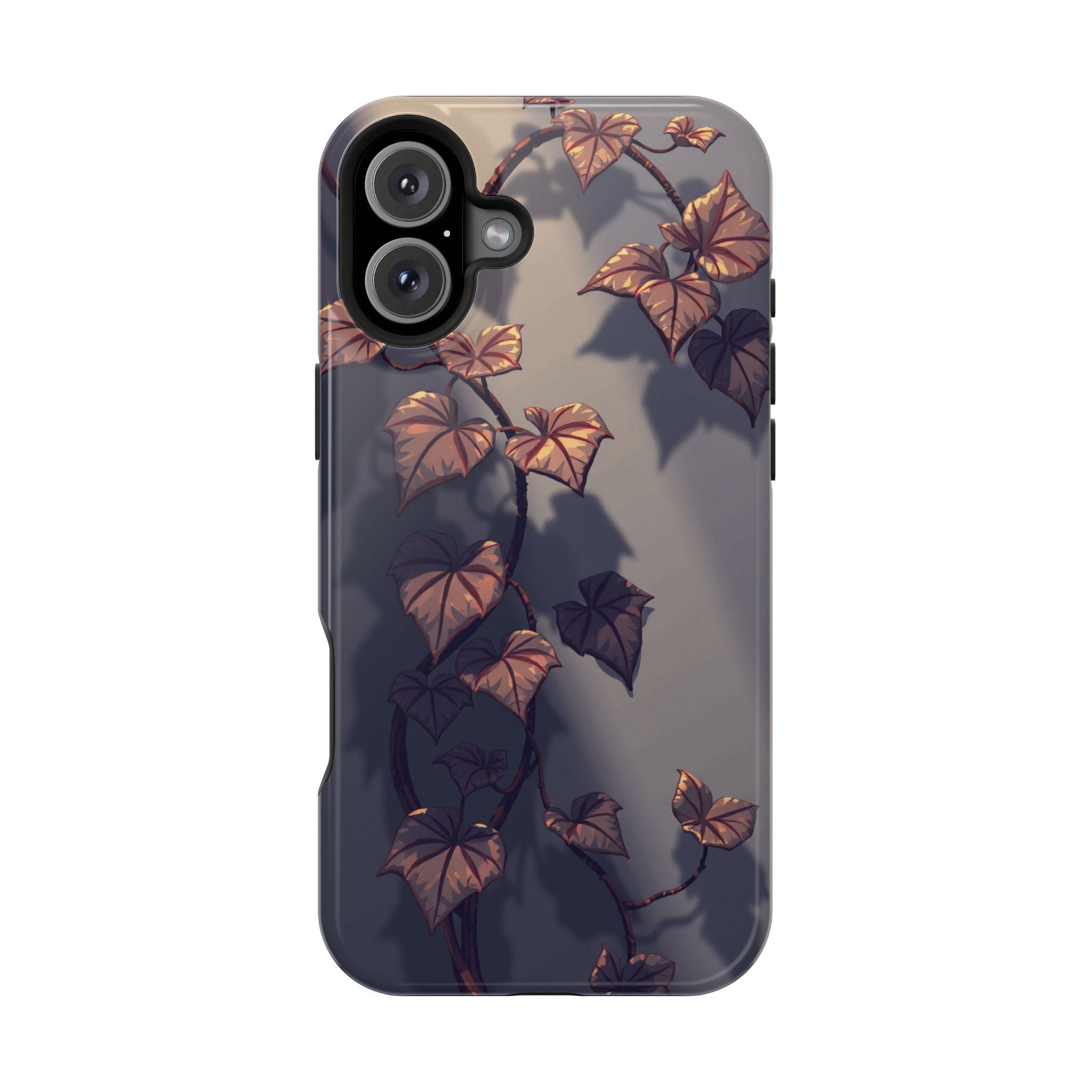 iPhone Charcoal And Copper Art Nouveau Vine Soft iPhone 13 Finish · iPhone Case