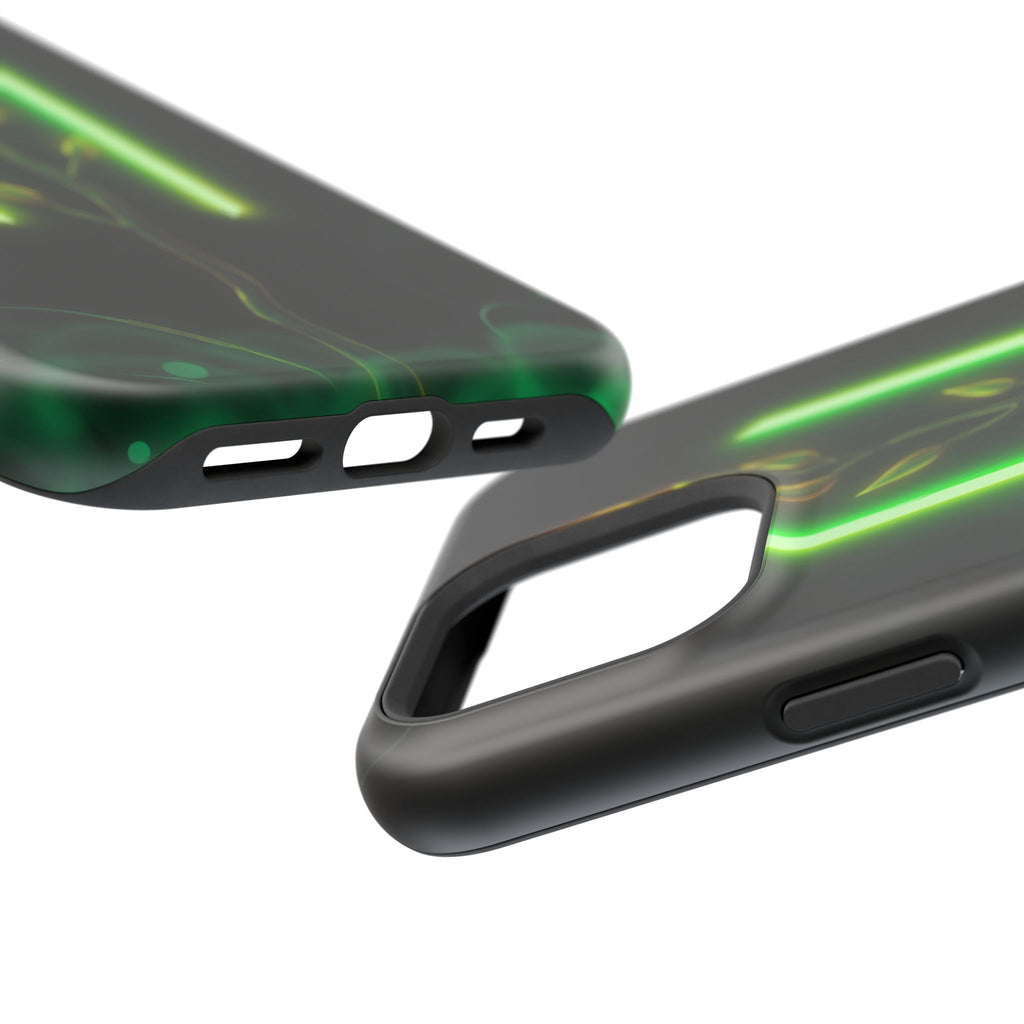 iPhone Emerald Green And Gold Minimalist Stem Slim iPhone Everyday · iPhone Case