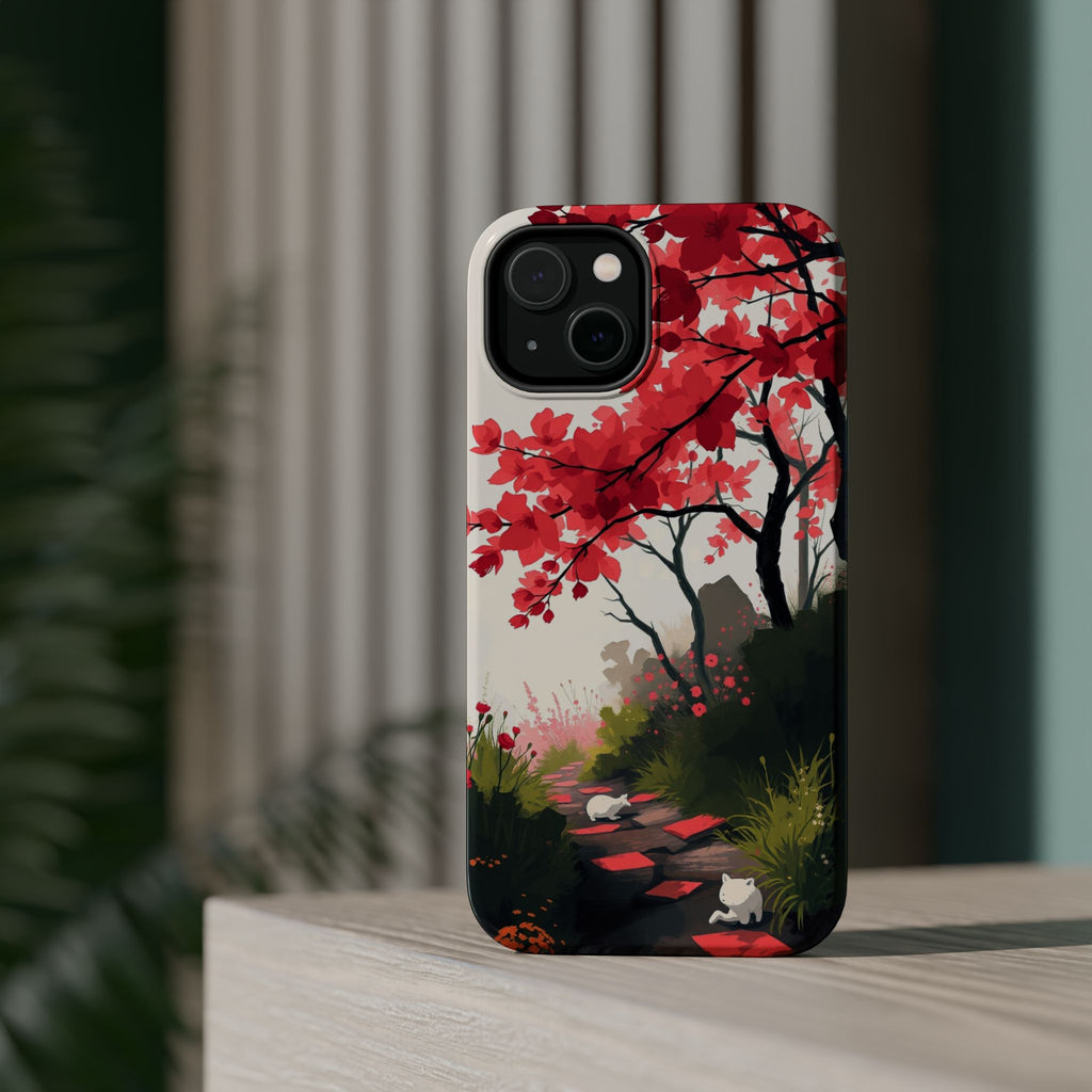 iPhone Blossom Trail Oil Painting Impressionist Soft iPhone Finish · iPhone Case