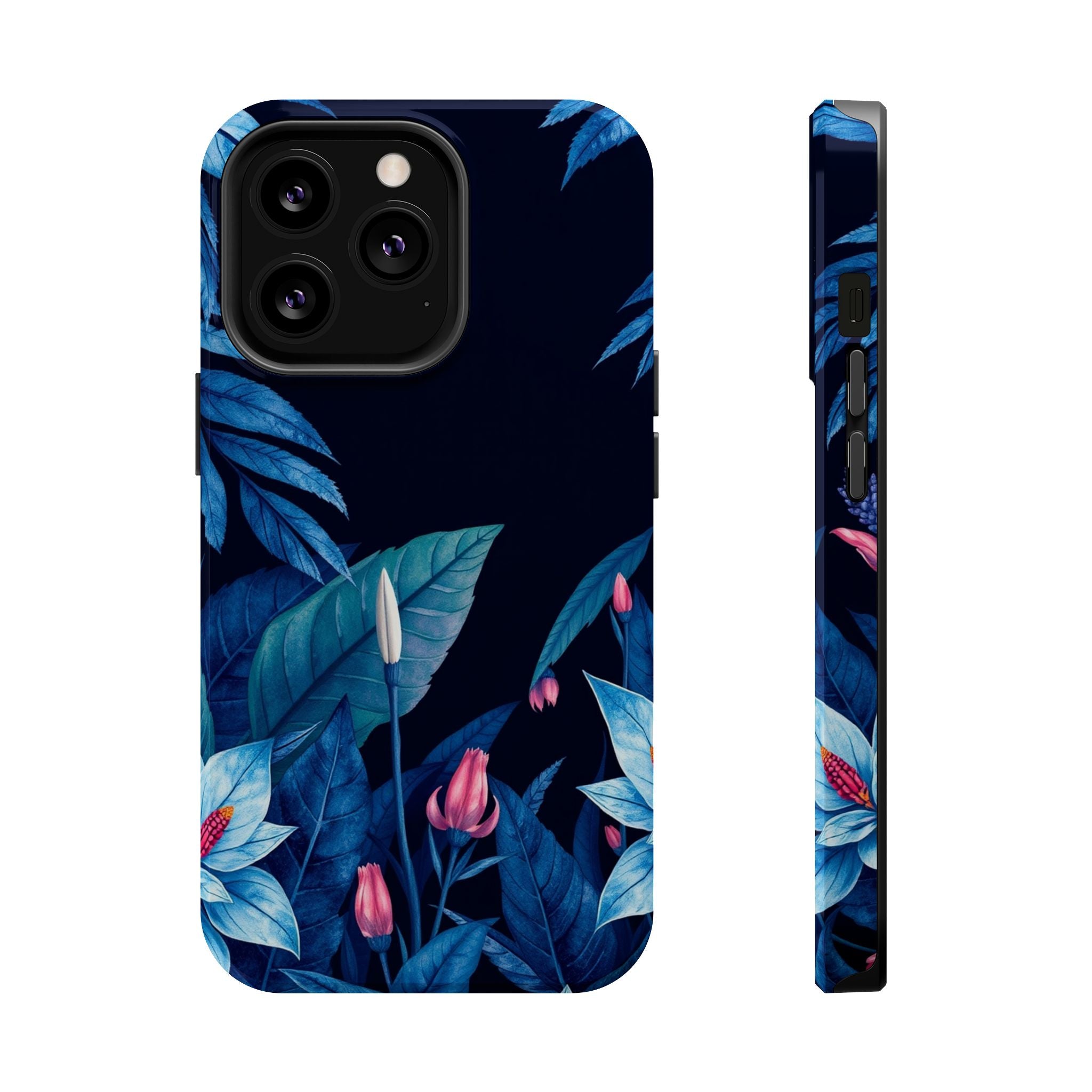 iPhone Serene Jungle Floral Design Clean Minimal Snap Cas Slim Snap Case · iPhon