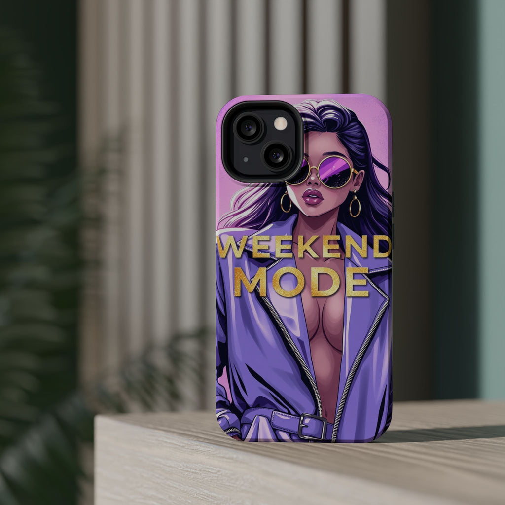 iPhone Lavender And Pearl Weekend Mode On Slim Everyday Designer Case · iPhone C