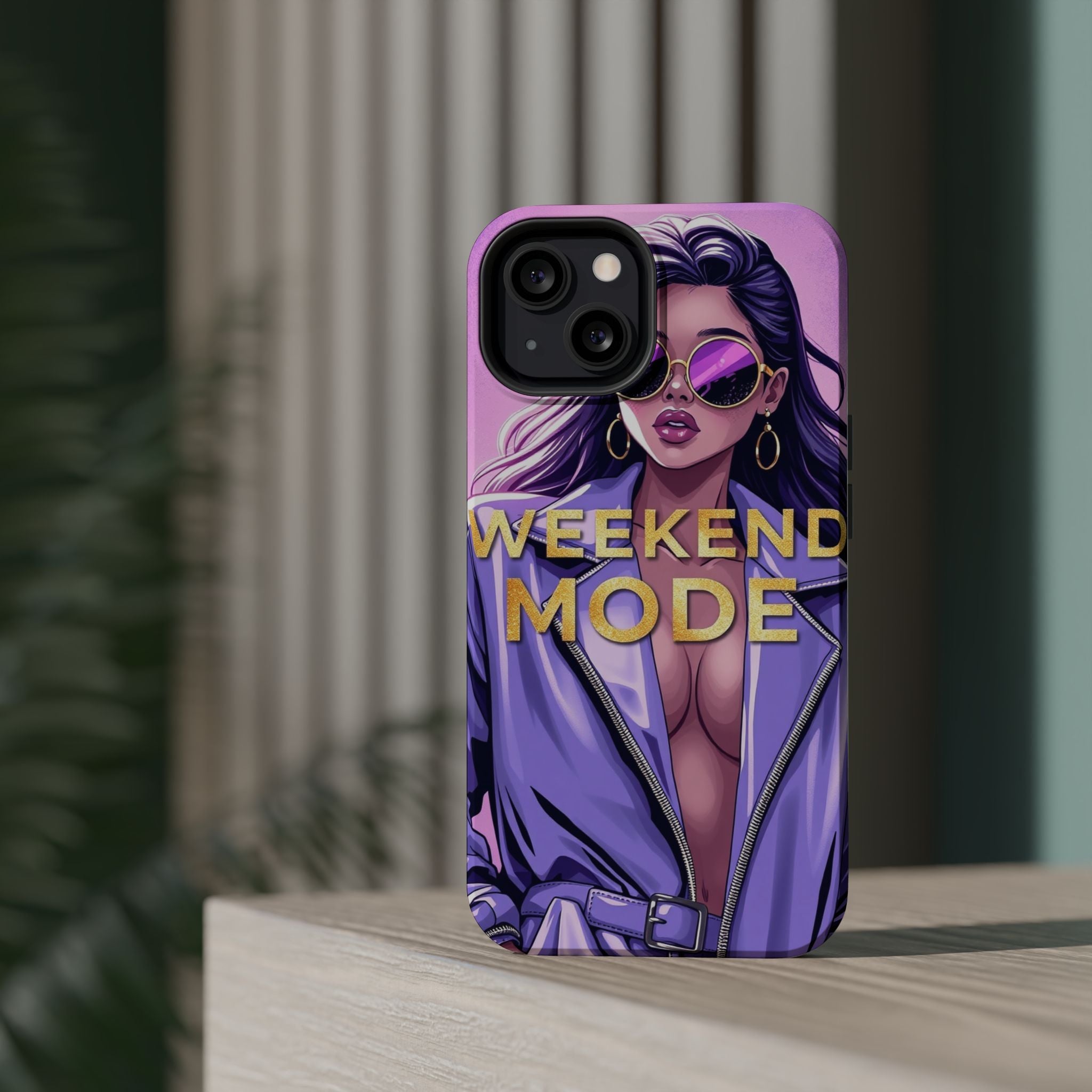 iPhone Lavender And Pearl Weekend Mode On Slim Everyday Designer Case · iPhone C