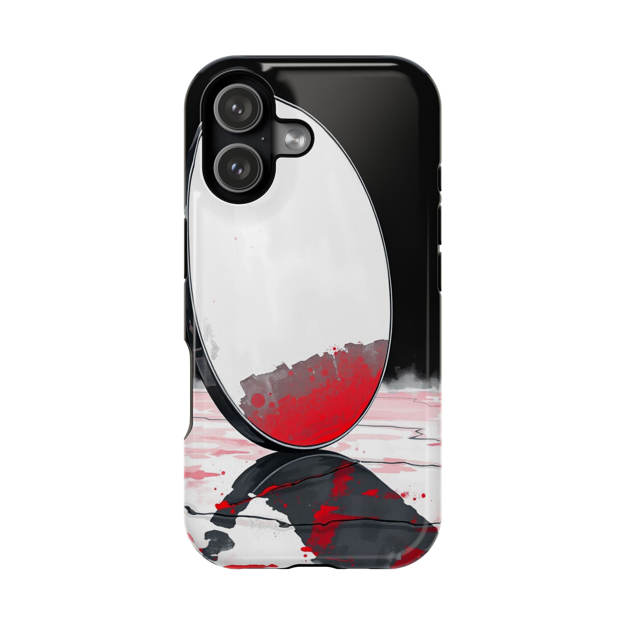 iPhone Earthy Salt Flat Mirror Design Slim Everyday Designer Case · iPhone Case