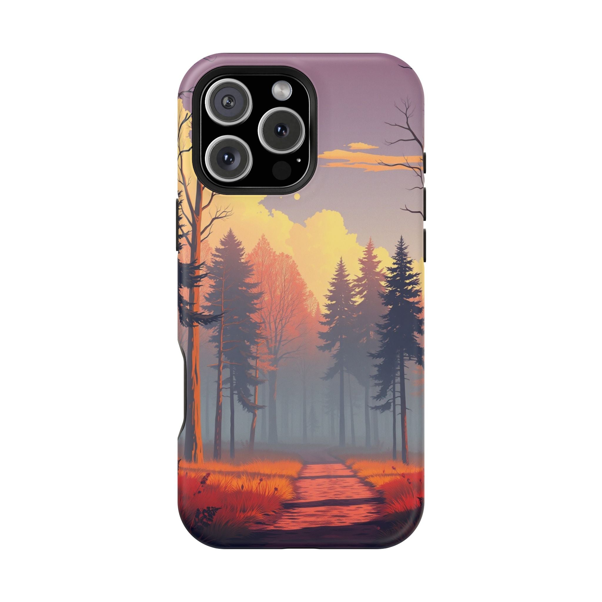 iPhone Vibrant Misty Forest Path Design Slim Everyday iPhone Designer · iPhone C