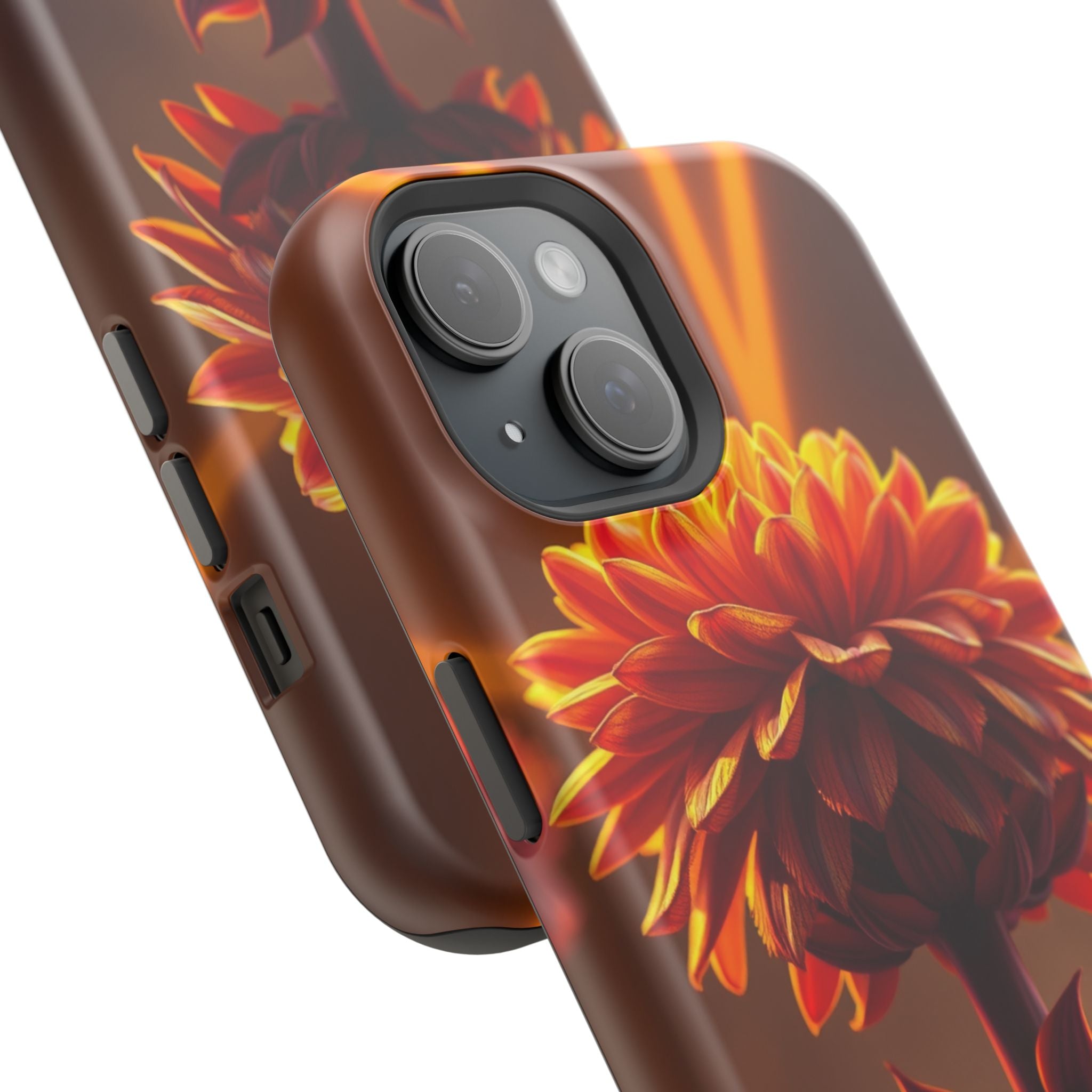 iPhone Mustard And Rust Ranunculus Stack Slim Everyday iPhone Designer · iPhone