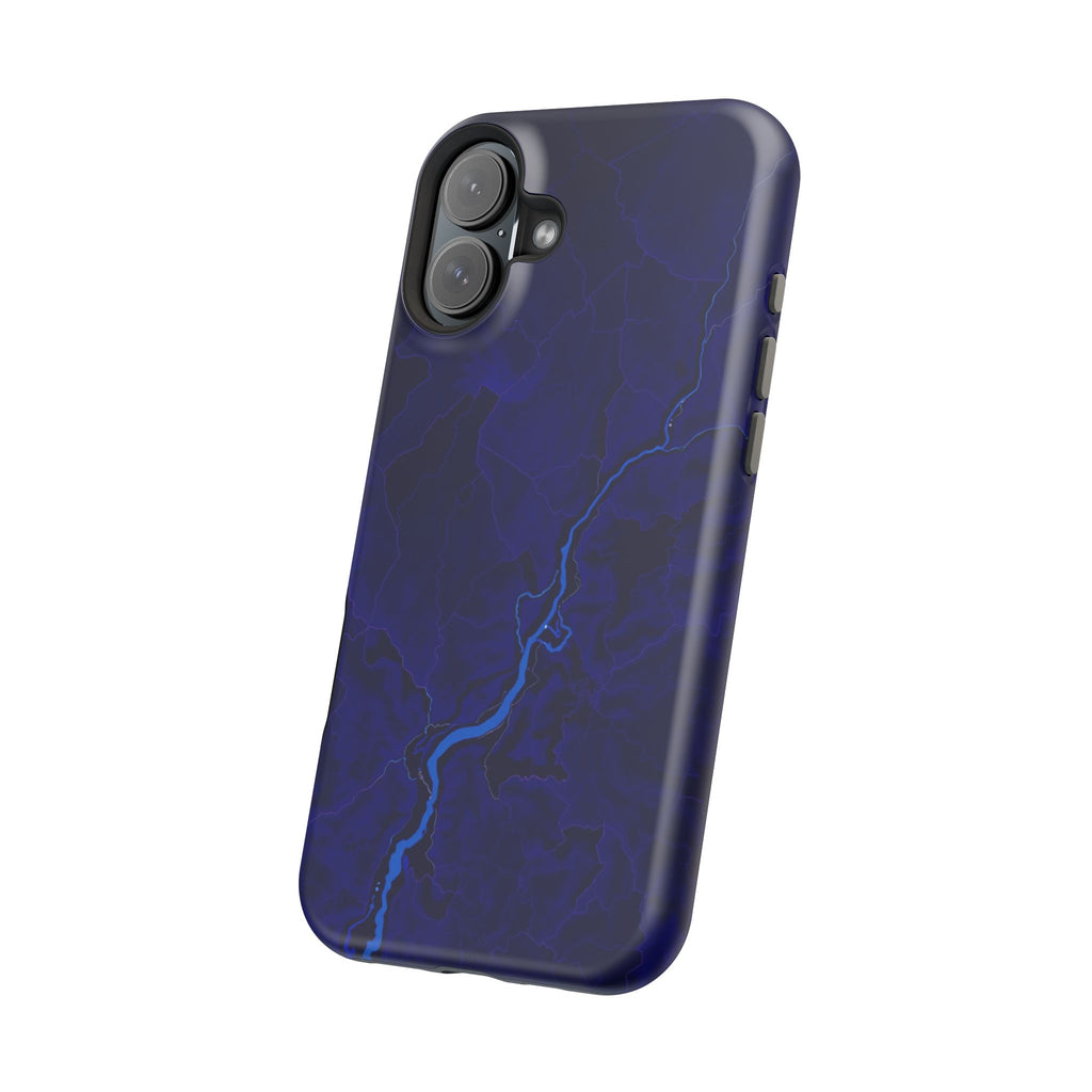 iPhone Thermal Map Dark Gothic Ink Bold Modern Everyday Snap Case · iPhone Case