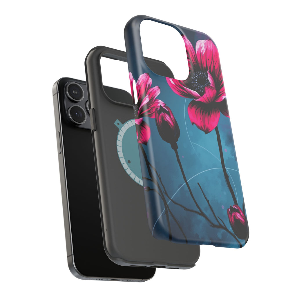 iPhone Floral Ink Wash Bold Art Slim Everyday Designer Case · iPhone Case