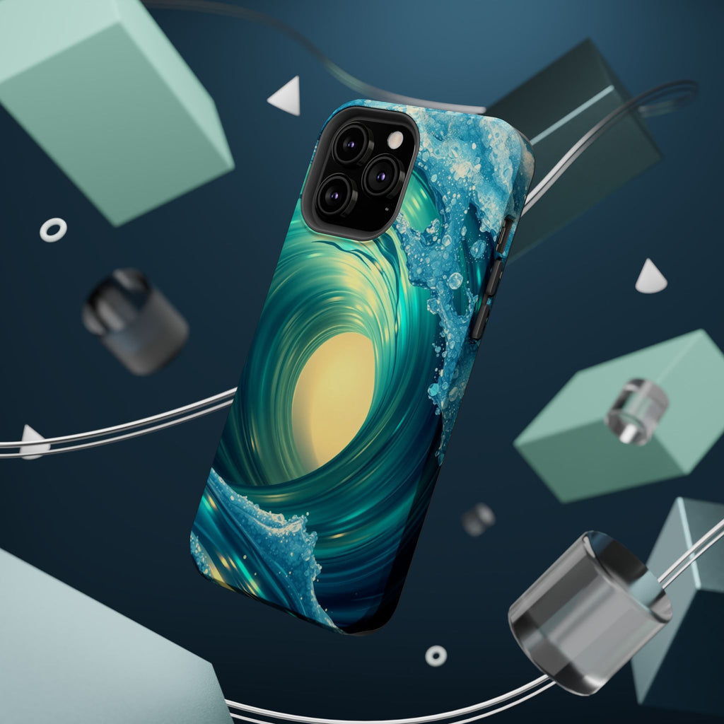 iPhone Ocean Wave Crash Holographic Iridescent Soft iPhone Finish · iPhone Case