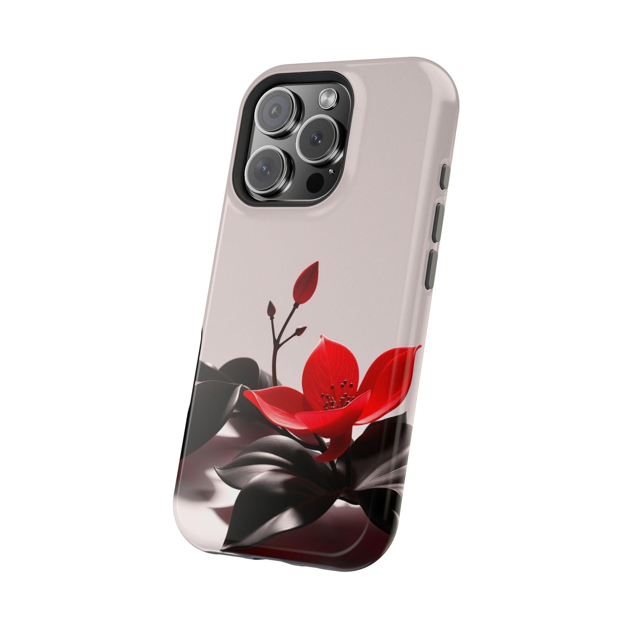 iPhone Radiant Bloom and Leaf Design Slim Everyday Designer Case · iPhone Case