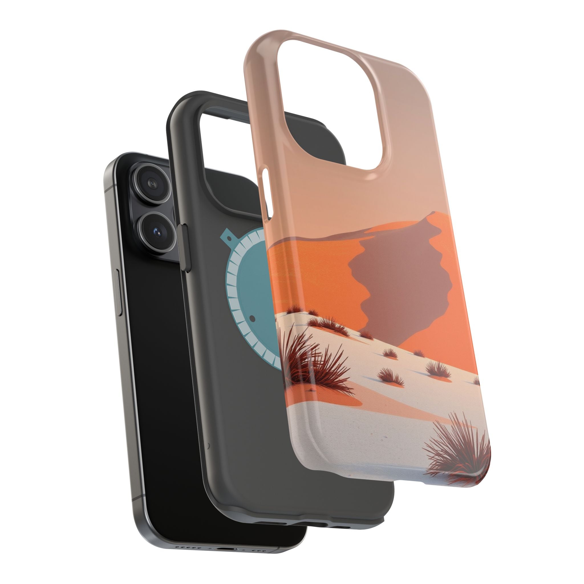 iPhone Burnt Orange And Sand Snow Field Slim Everyday iPhone Designer · iPhone C