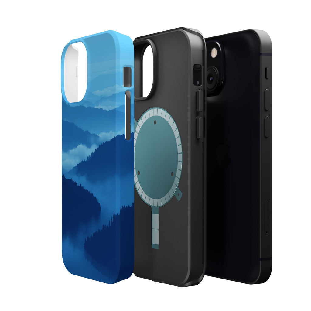 iPhone Fog Rolling Over Hills Pixel Art -Bit Slim iPhone Everyday · iPhone Case