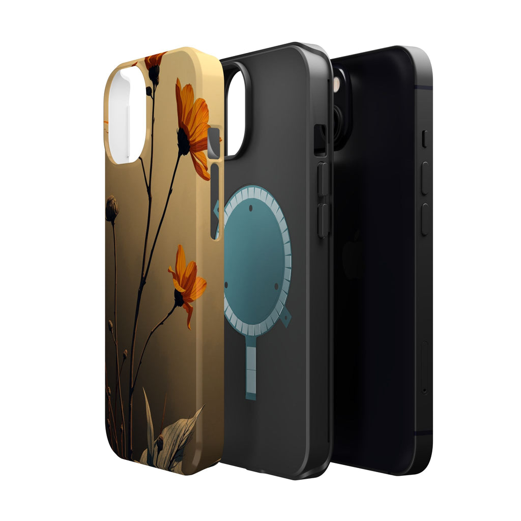 iPhone Burnt Orange And Sand Botanical Illustration Gal Slim Snap Case · iPhone