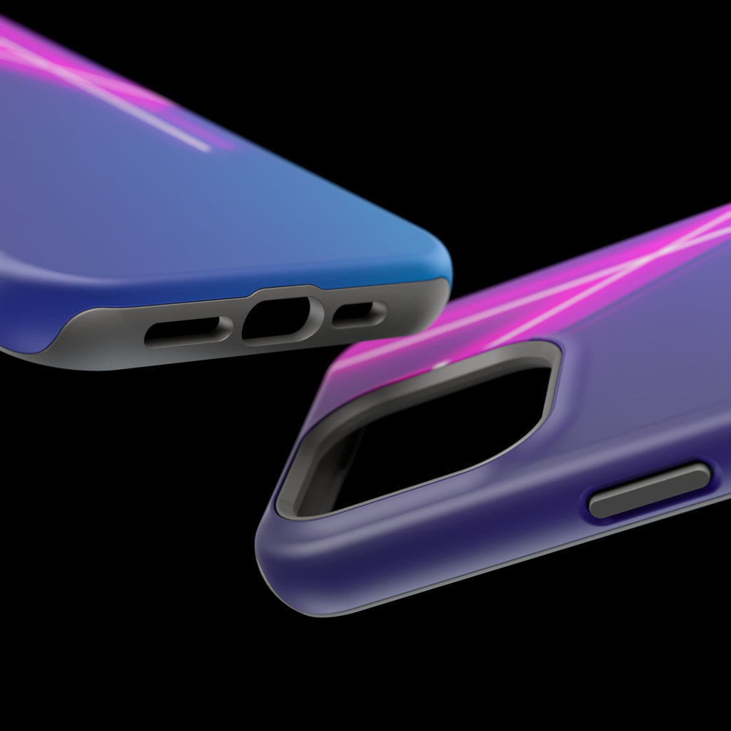iPhone 1990s Geometric Neon Electric Art Slim Everyday Designer Case · iPhone Ca