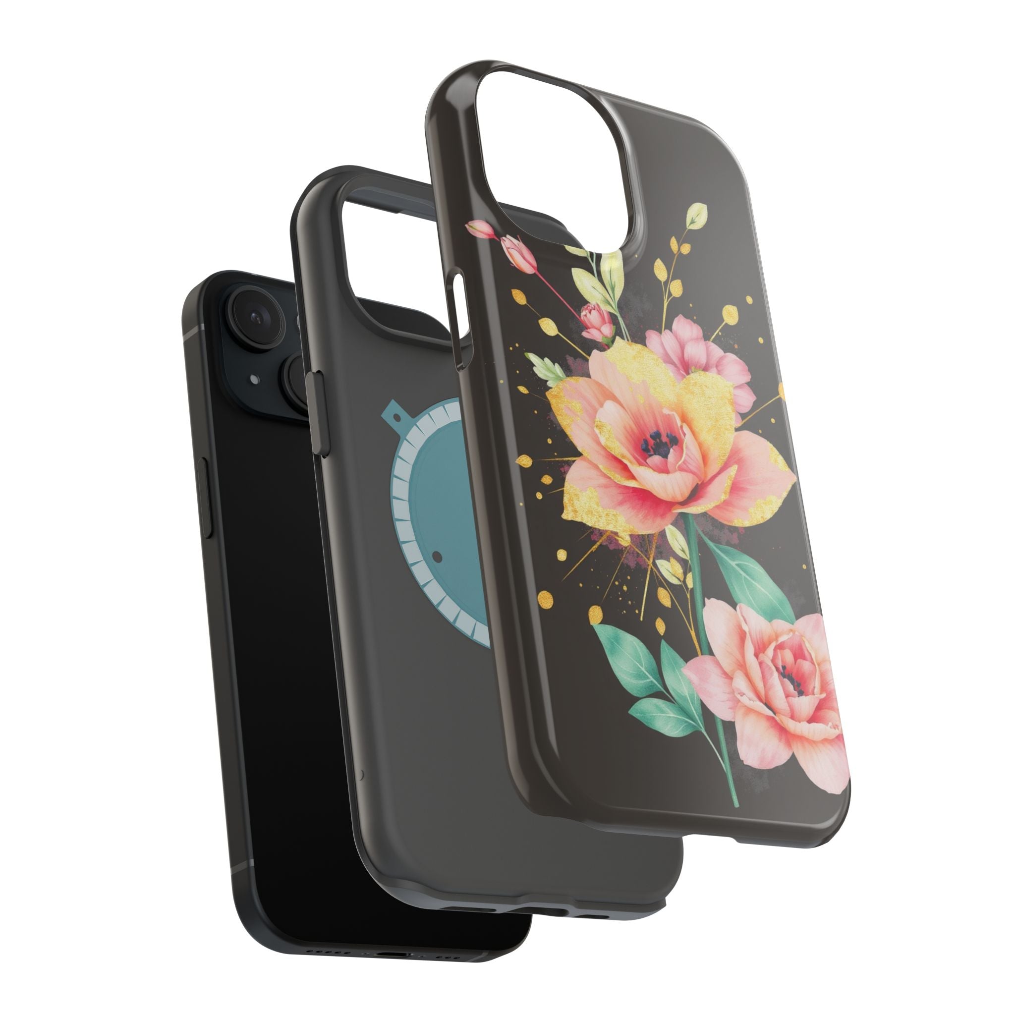 iPhone Earthy Floral Watercolor Splash Design Clean iPhone 14 Minimal · iPhone C