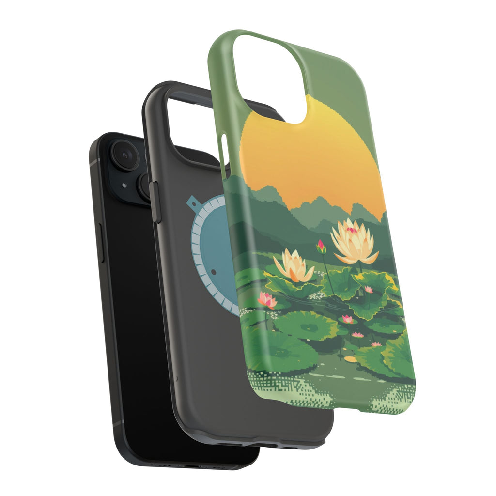 iPhone Lotus Pond Enchanted Art Slim Everyday Designer Case · iPhone Case