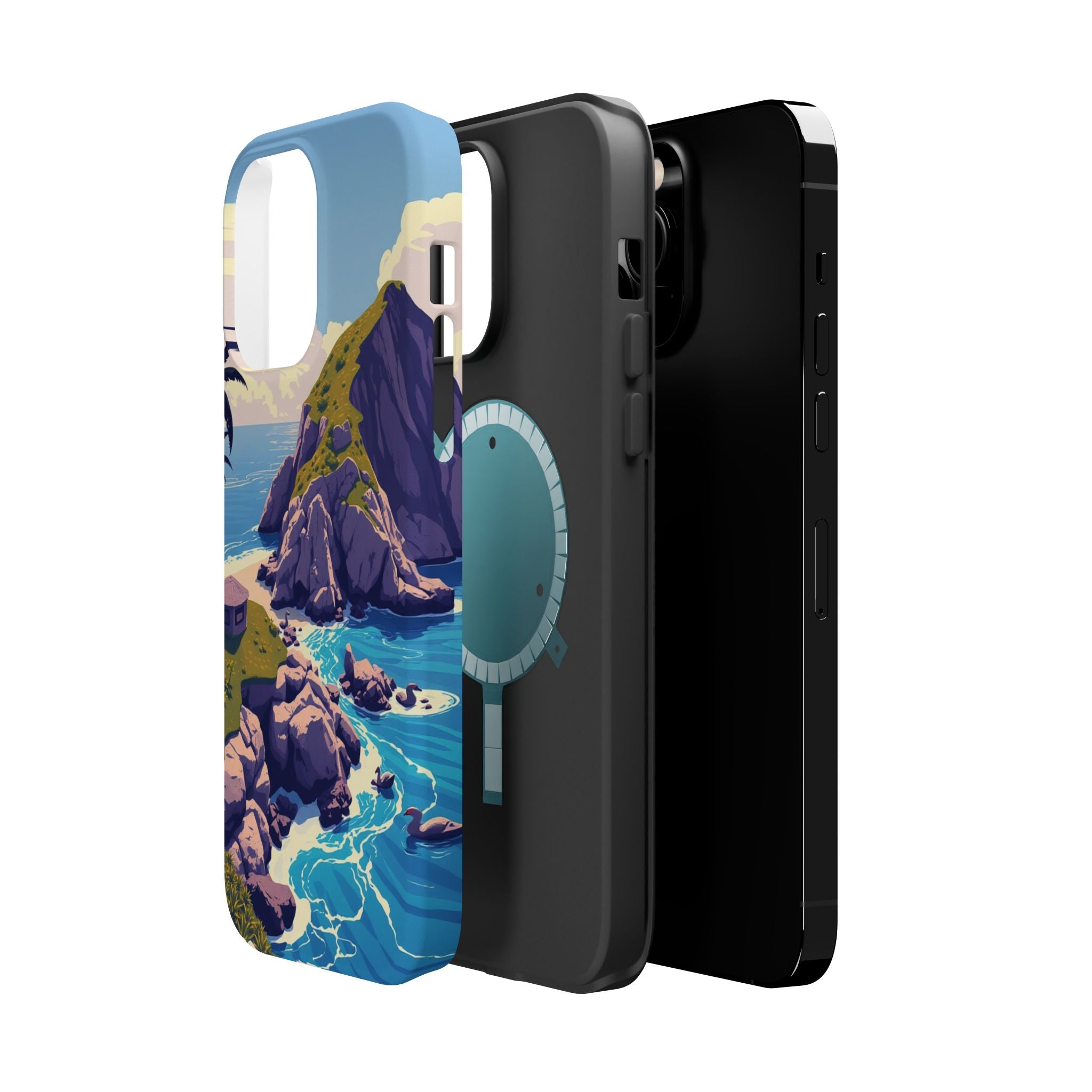 iPhone Vibrant Hibiscus Coast Design Slim Everyday Designer Case · iPhone Case