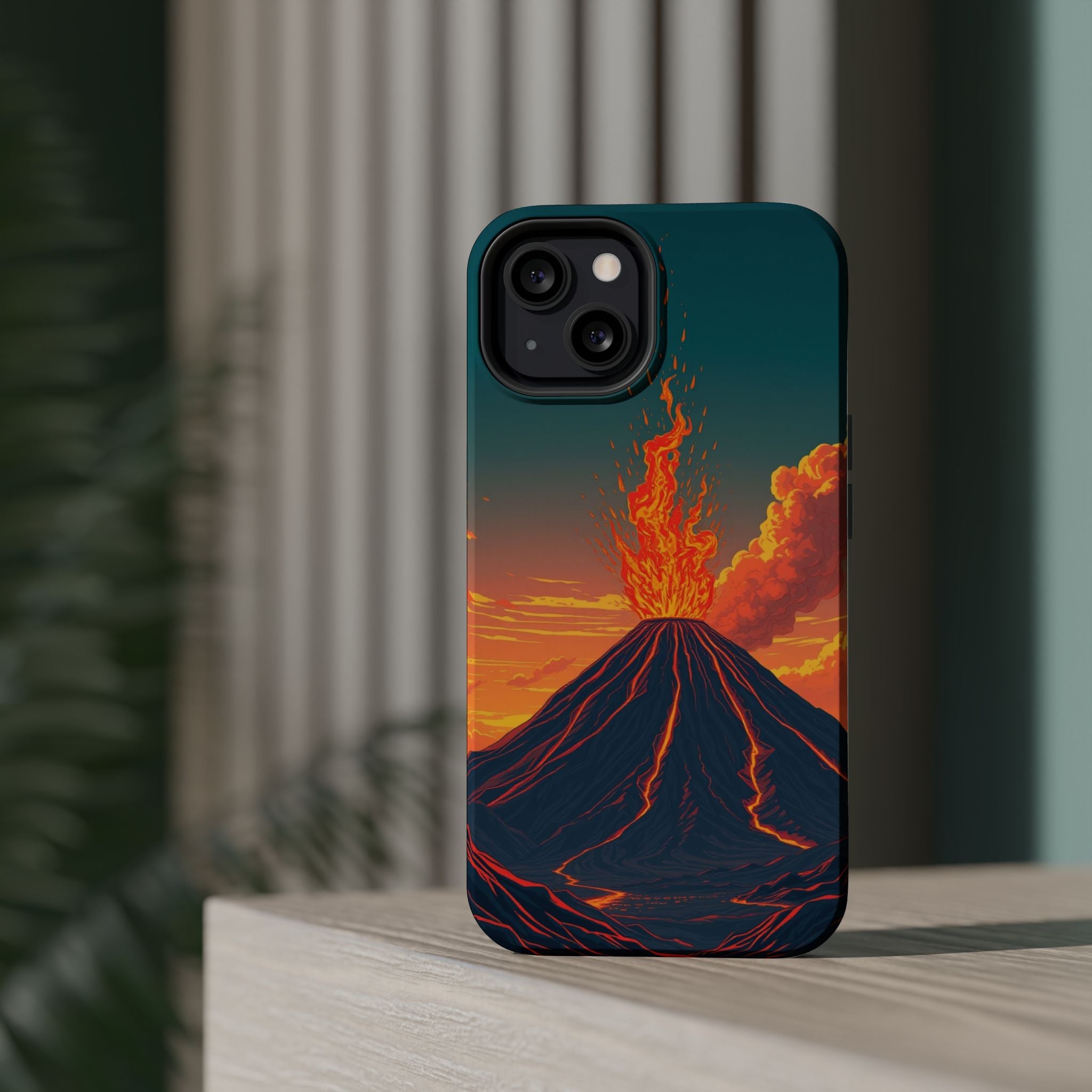 iPhone Sunset Amber And Peach Volcanic Eruption iPhone 19 Artistic · iPhone Case