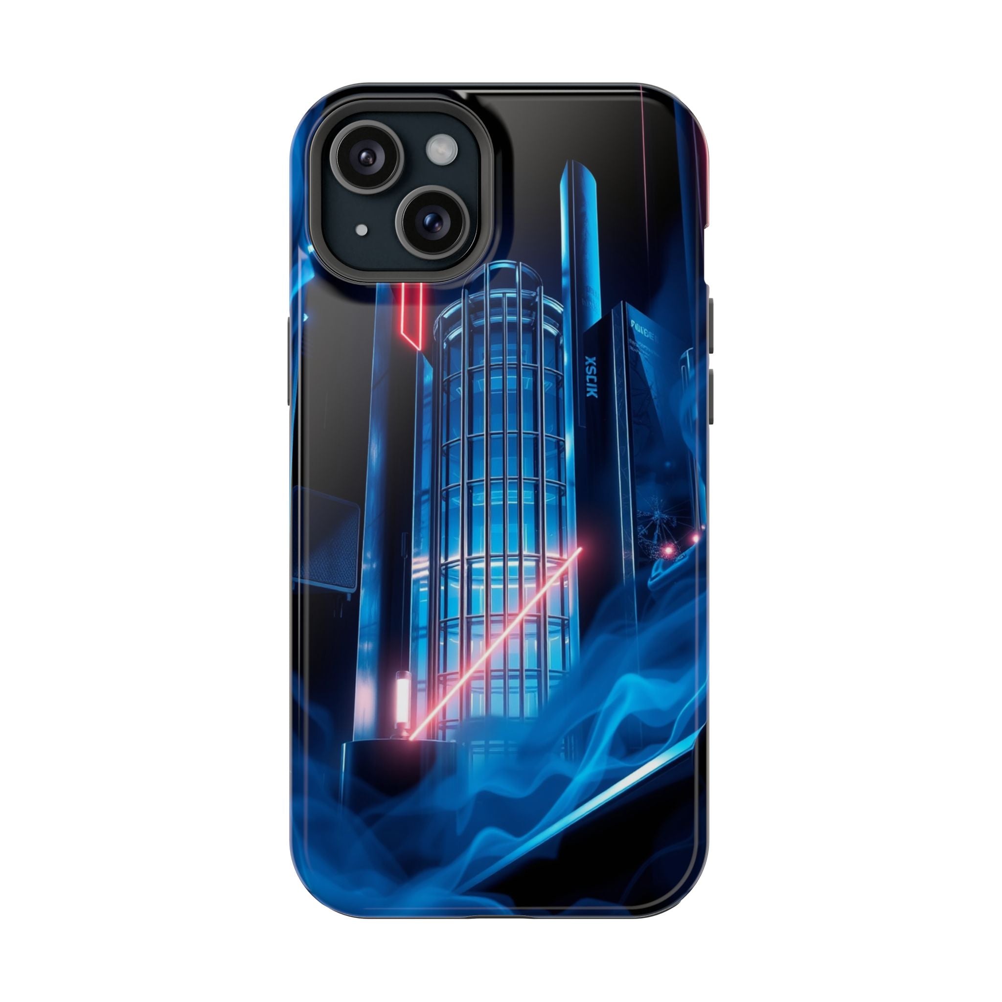 iPhone Midnight Blue And Silver Bauhaus Composition Slim Snap Case · iPhone Case