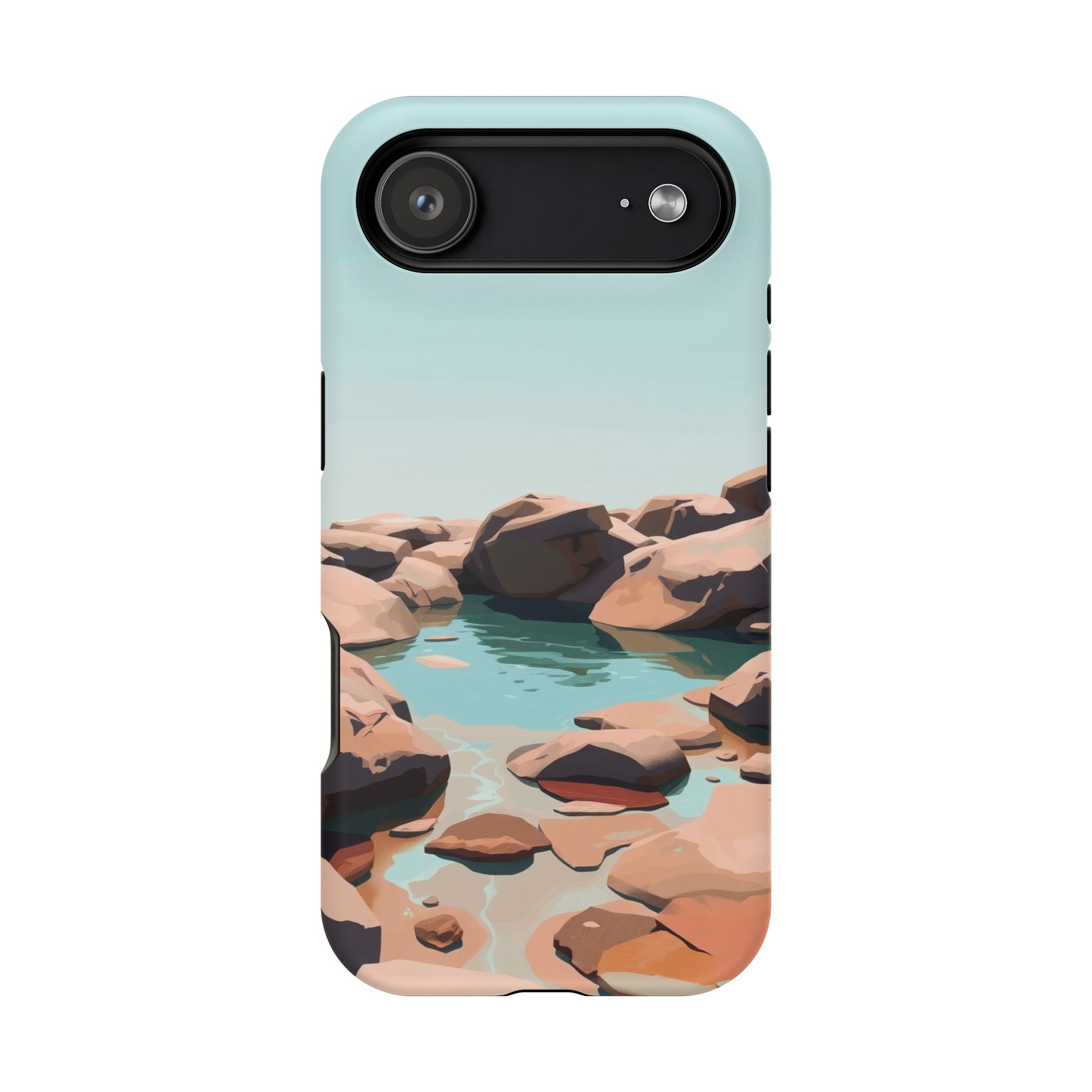iPhone Tidal Pool Oil Painting Impressionist Slim iPhone Everyday · iPhone Case