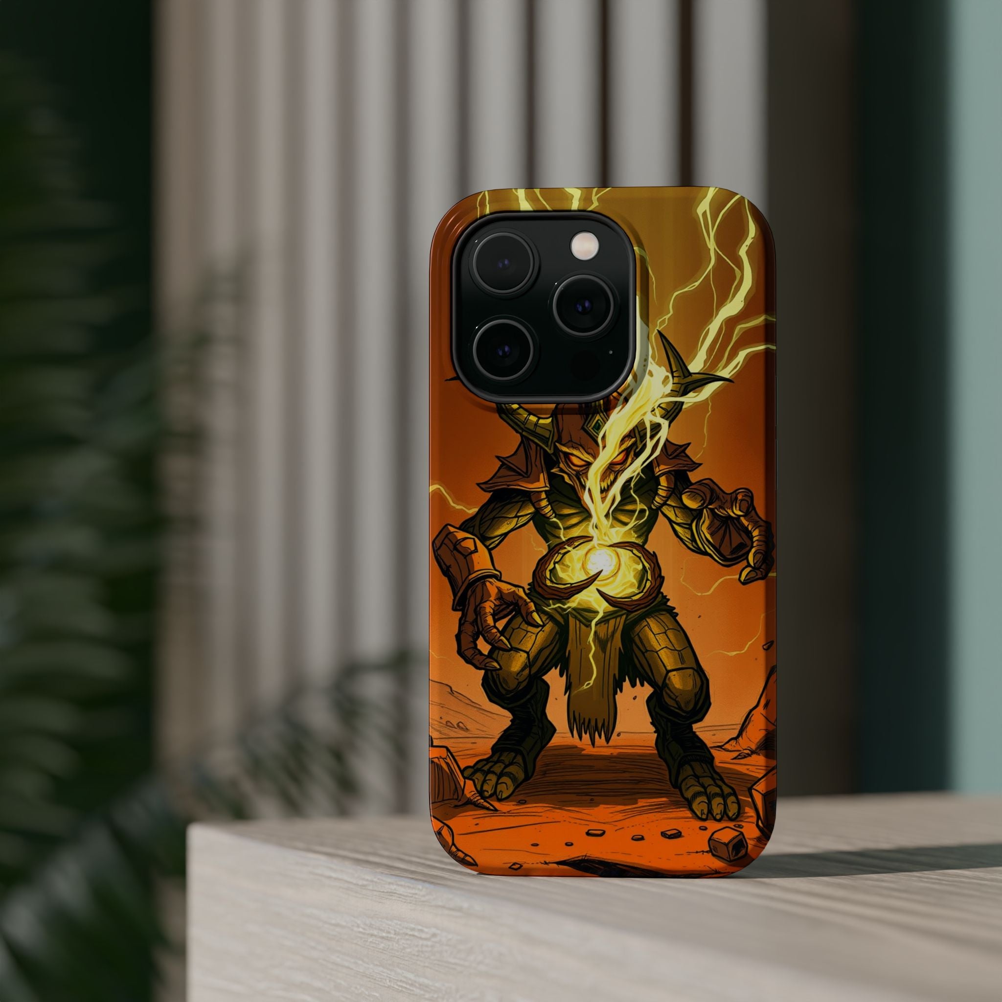 iPhone Burnt Orange And Sand Chaos Goblin Energy Clean Minimal Snap Case · iPhon