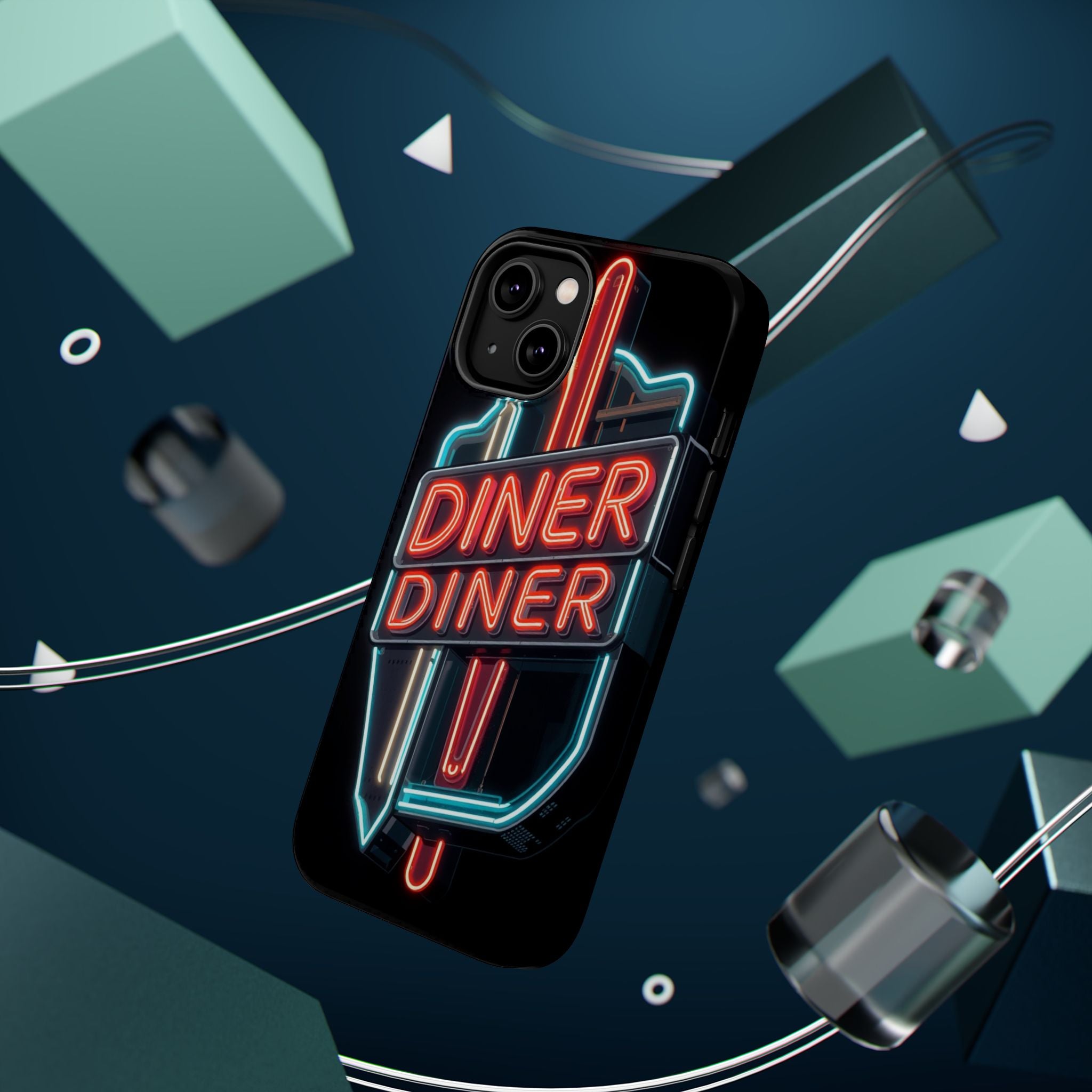 iPhone Neon Diner Sign Electric Art Slim Everyday Designer Case · iPhone Case